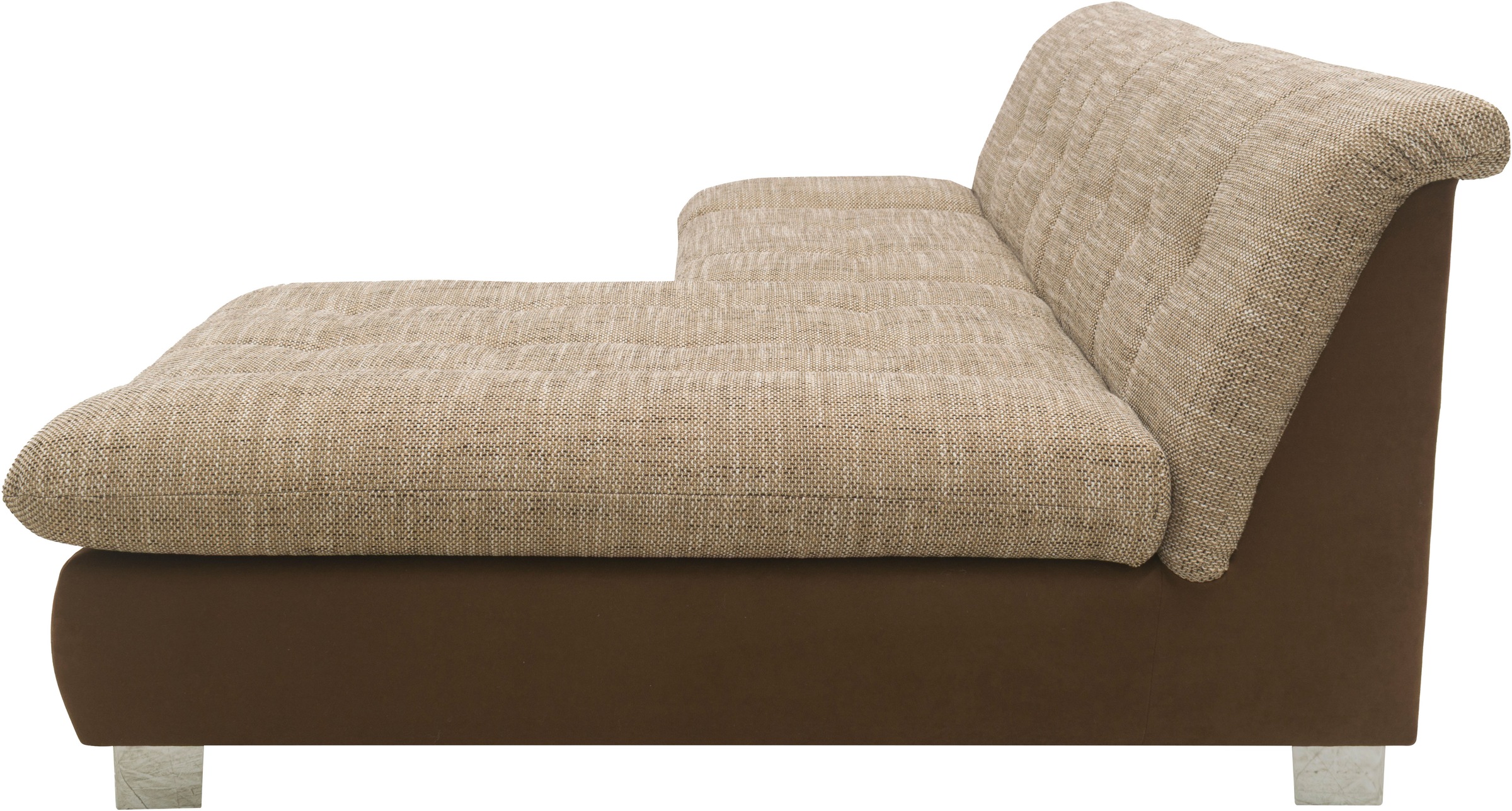 DOMO collection Ecksofa »100031 kompakte Stellmasse, komfortabel und bequem, L-Form«, wahlweise mit Bettfunktion und Armteilverstellung. Breite 234cm