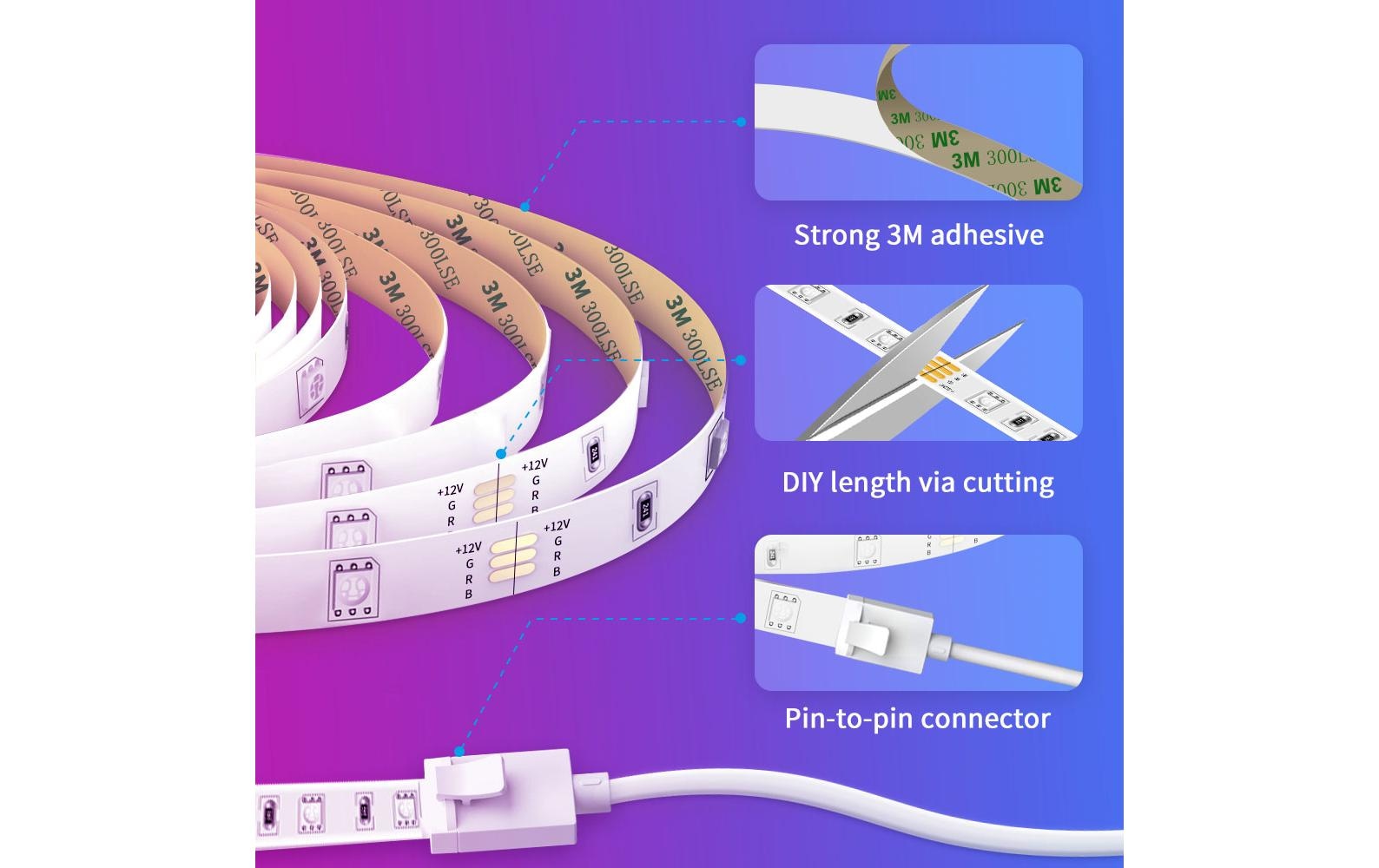 Govee LED-Streifen »Smart Wi-Fi + Blue 10m«