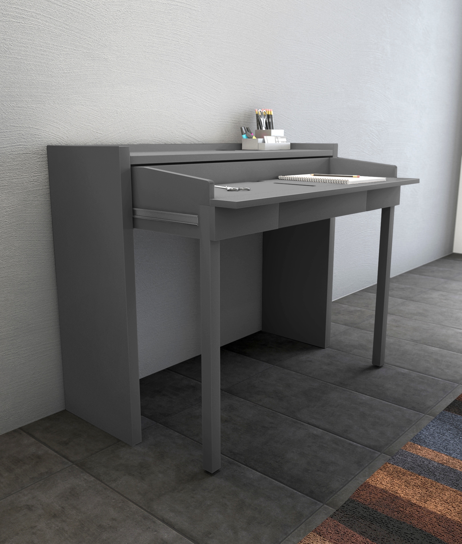 Image of Woodman Schreibtisch "Desk 16" skandinavisches Design, Home Office, praktisch ausziehbar, FSC