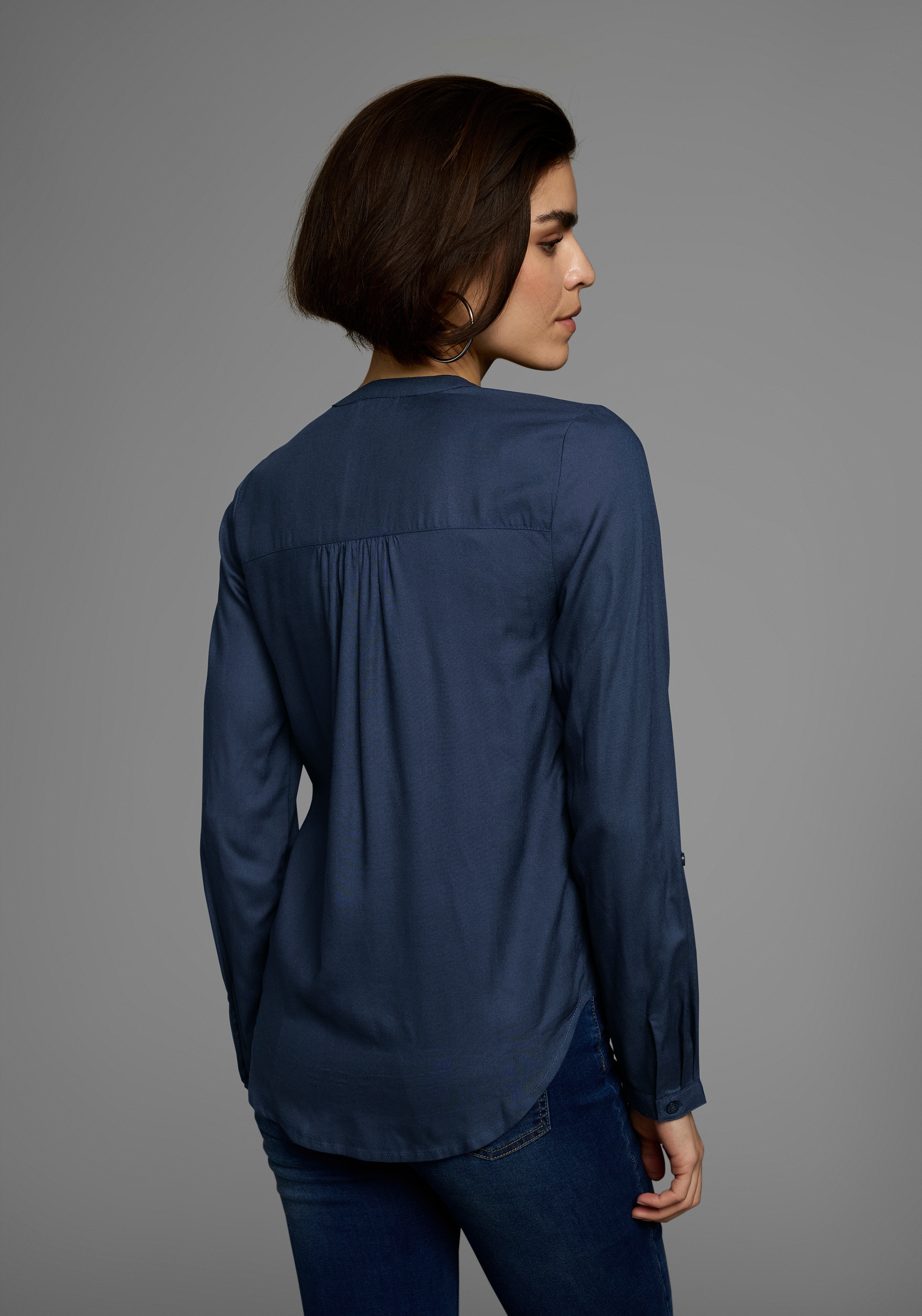 AJC Hemdbluse, aus weich fliessender Viskose