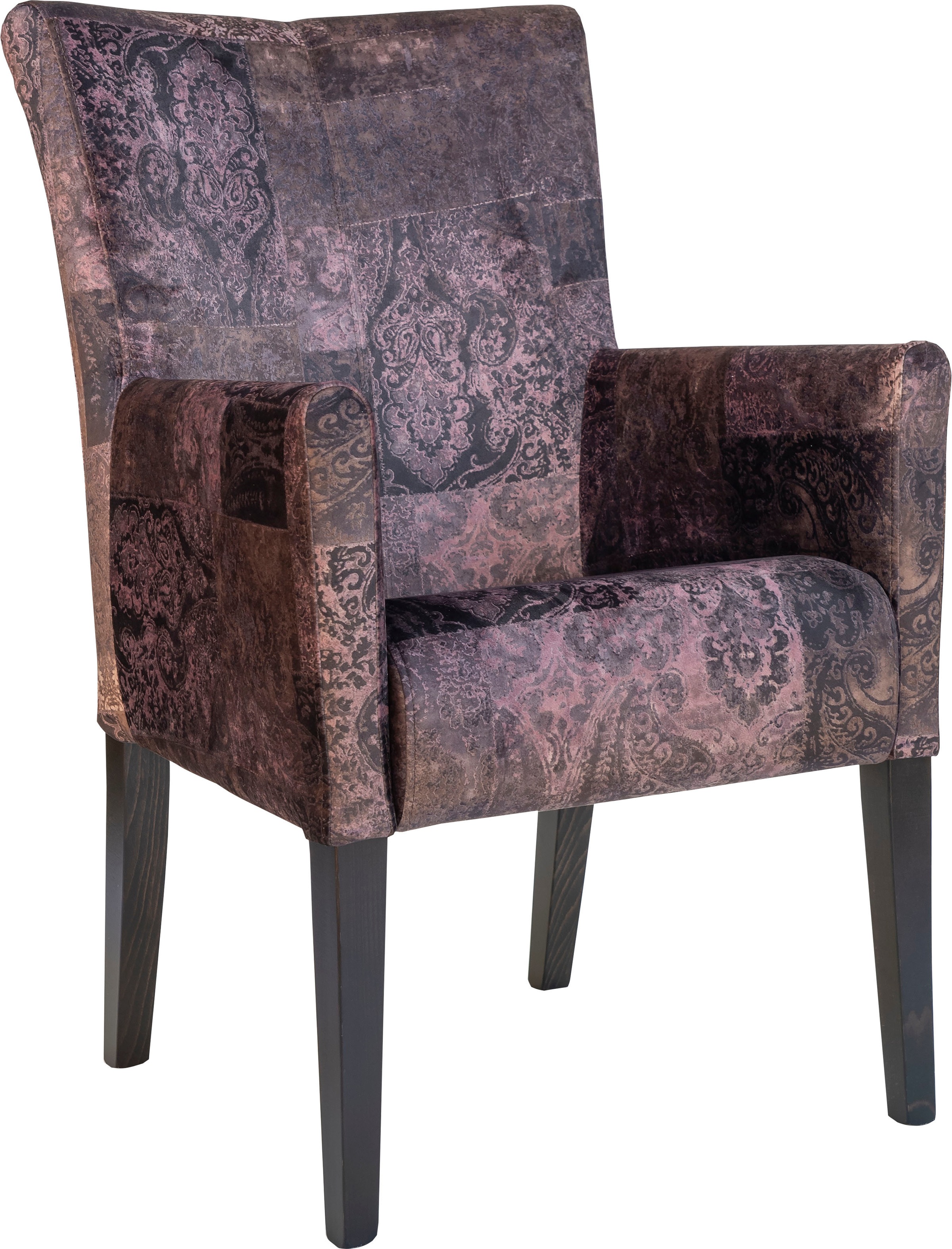 Image of Home affaire Armlehnstuhl »King«, 1 St., Samtvelours, Esszimmerstuhl mit Knopfheftung bei Ackermann Versand Schweiz