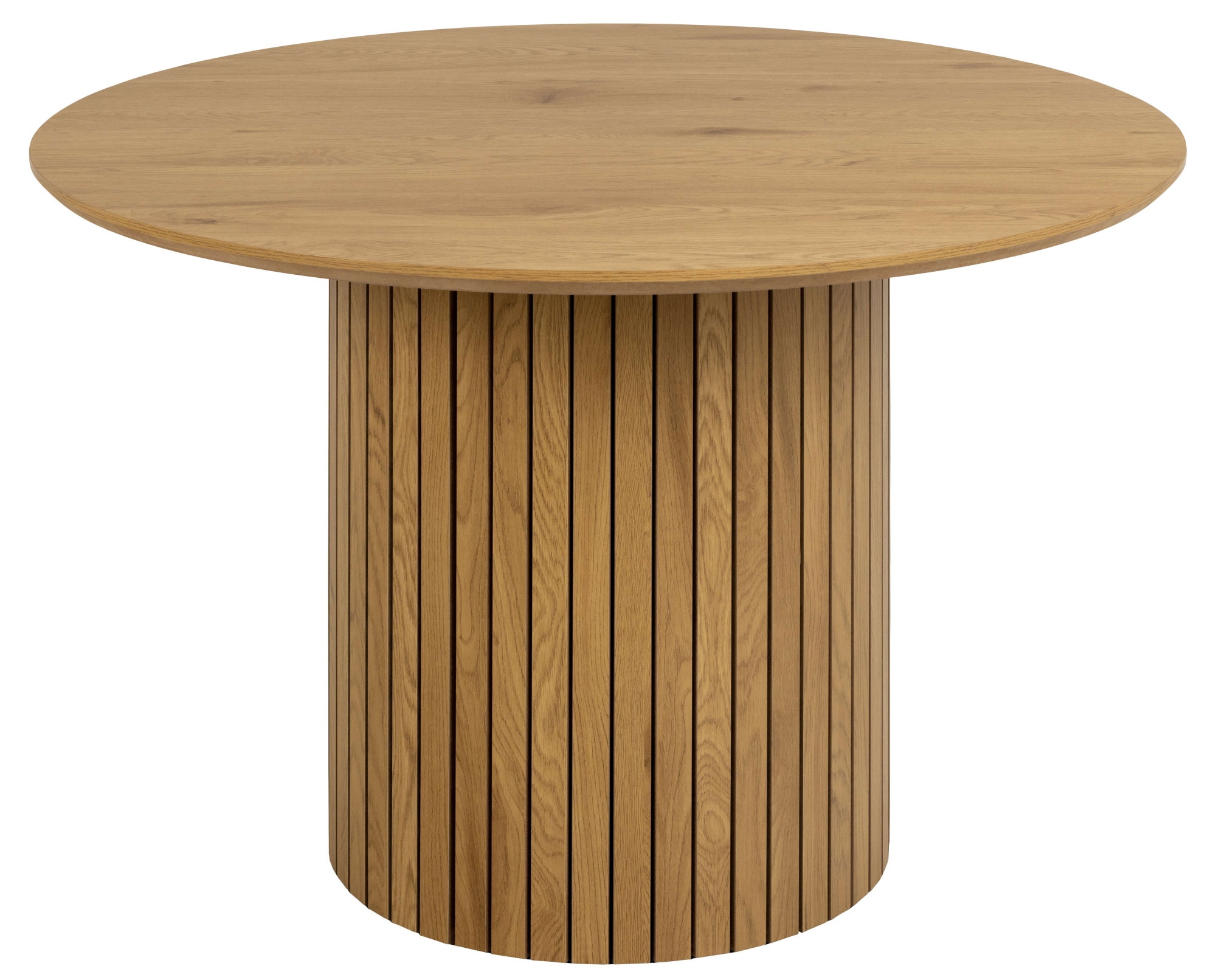 Image of ACTONA GROUP Esstisch "Yale" Tisch, Esstisch, OTTOs Choice, Esszimmertisch, Wildeichenoptik, Lamellenfuss, braun, rund, Ø: 120 cm