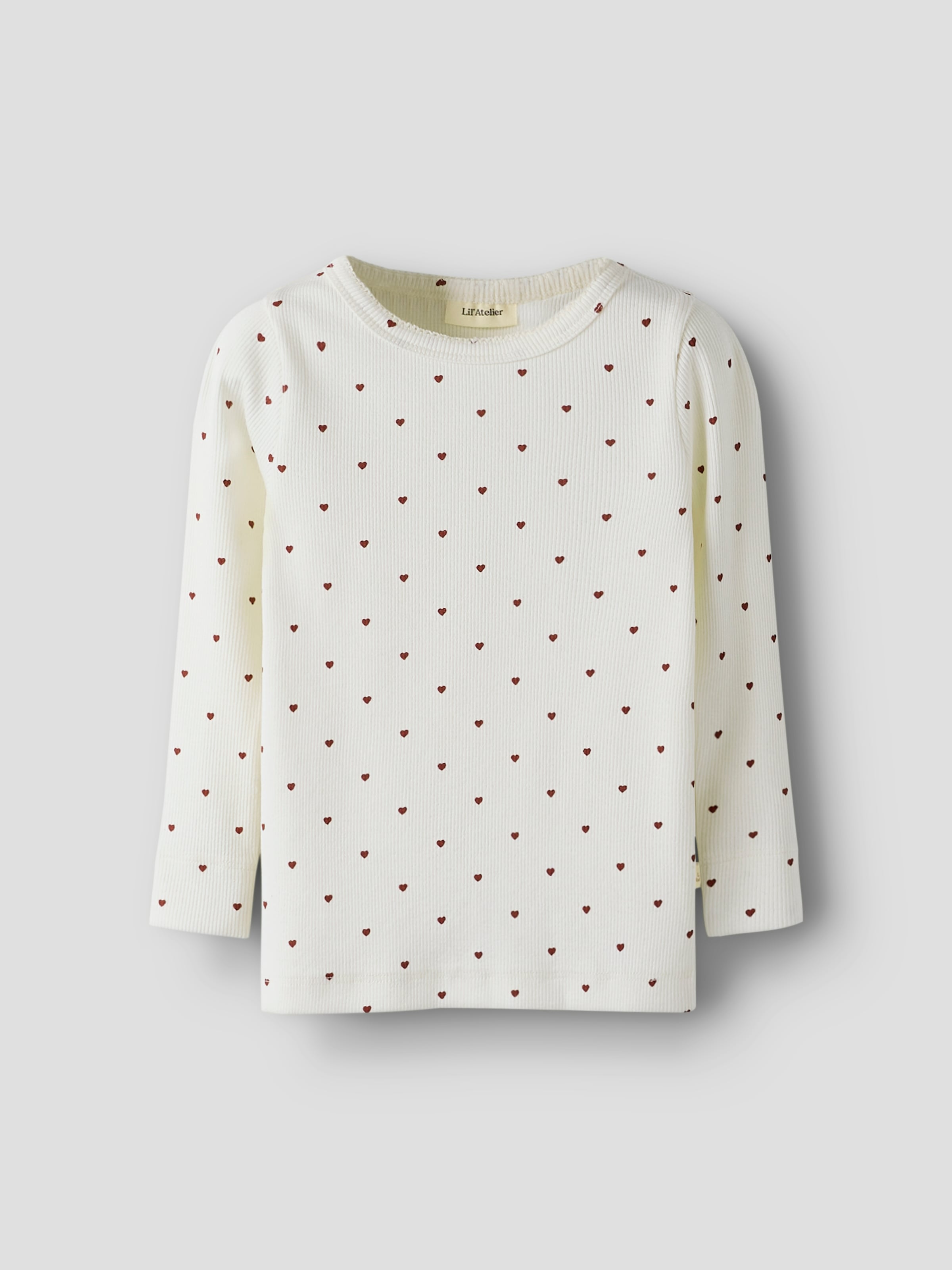 Lil' Atelier Langarmshirt »NMFGAGO LS SLIM TOP LIL NOOS« weiche Jersey Rippqualität