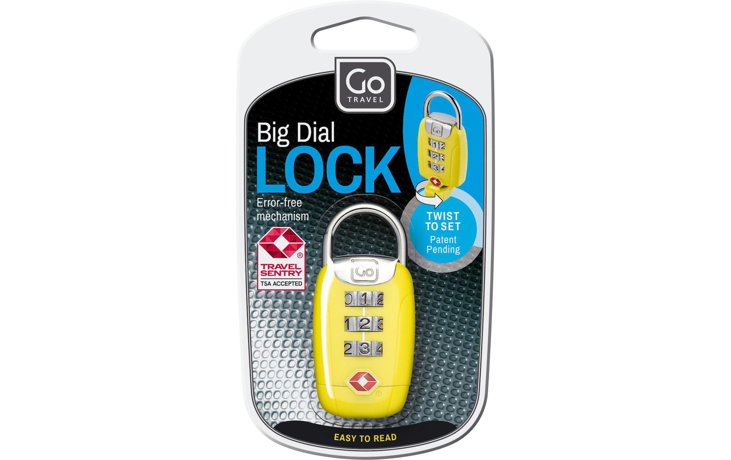 Zahlenkabelschloss »GOTravel Big Dial Twist«