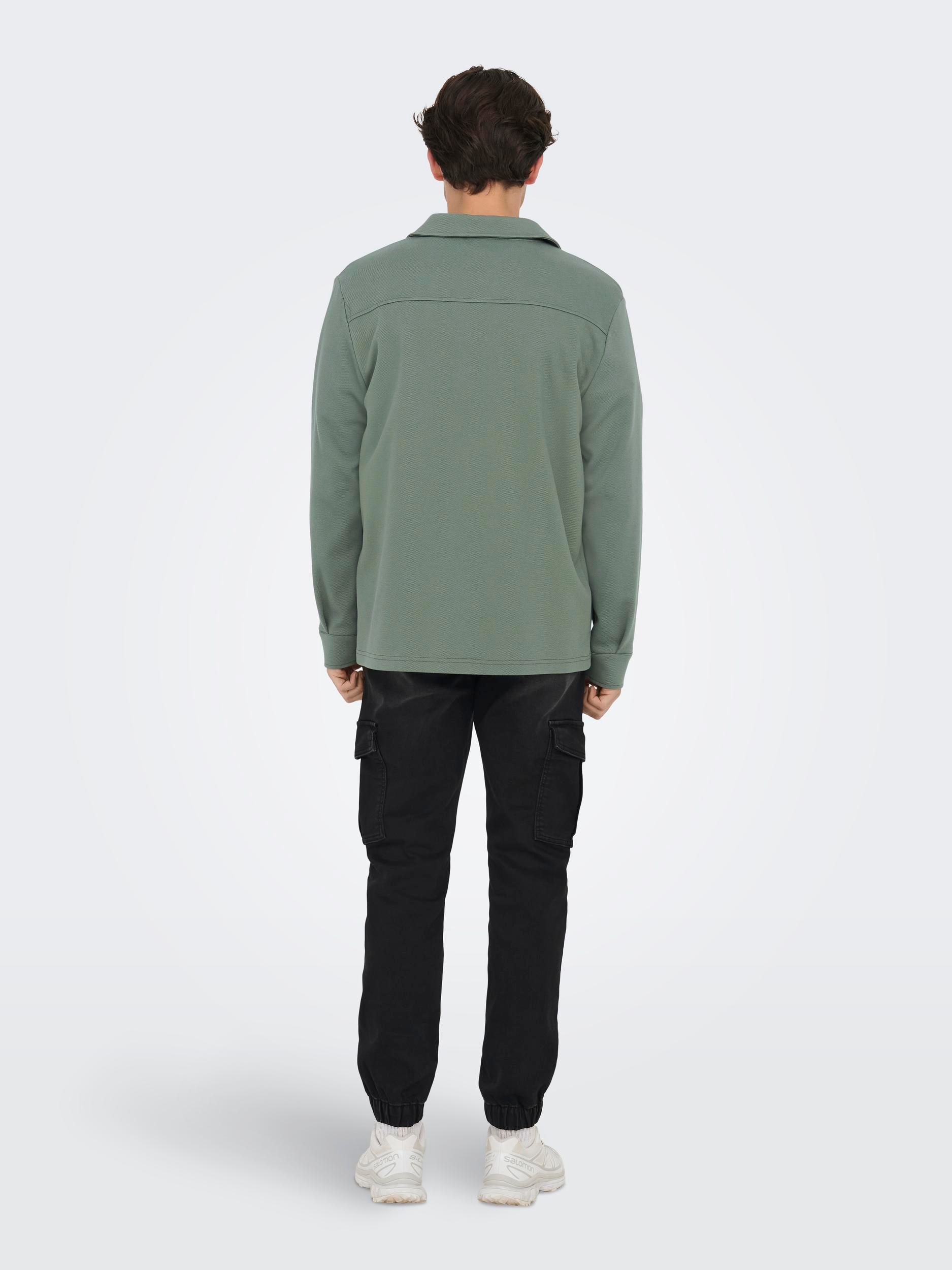 ONLY & SONS Langarmhemd »ONSNEWKODYL OVERSHIRT SWEAT NOOS«