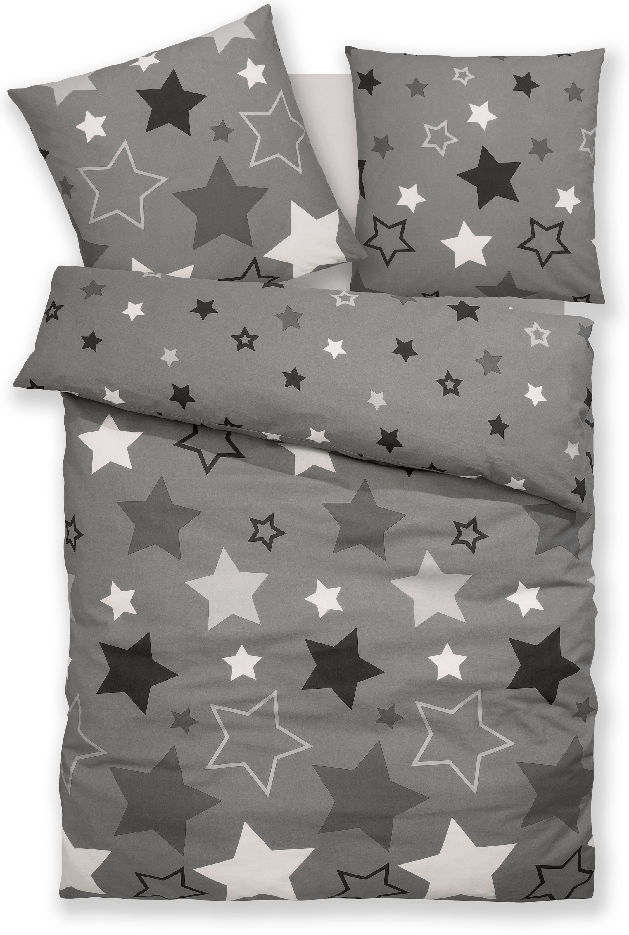 my home Bettwäsche »Dreamer in Gr. 135x200 oder 155x220 cm, ideal für Weihnachten«, Fleece kuschelig warm im Winter, Weihnachtsbettwäsche, Winter