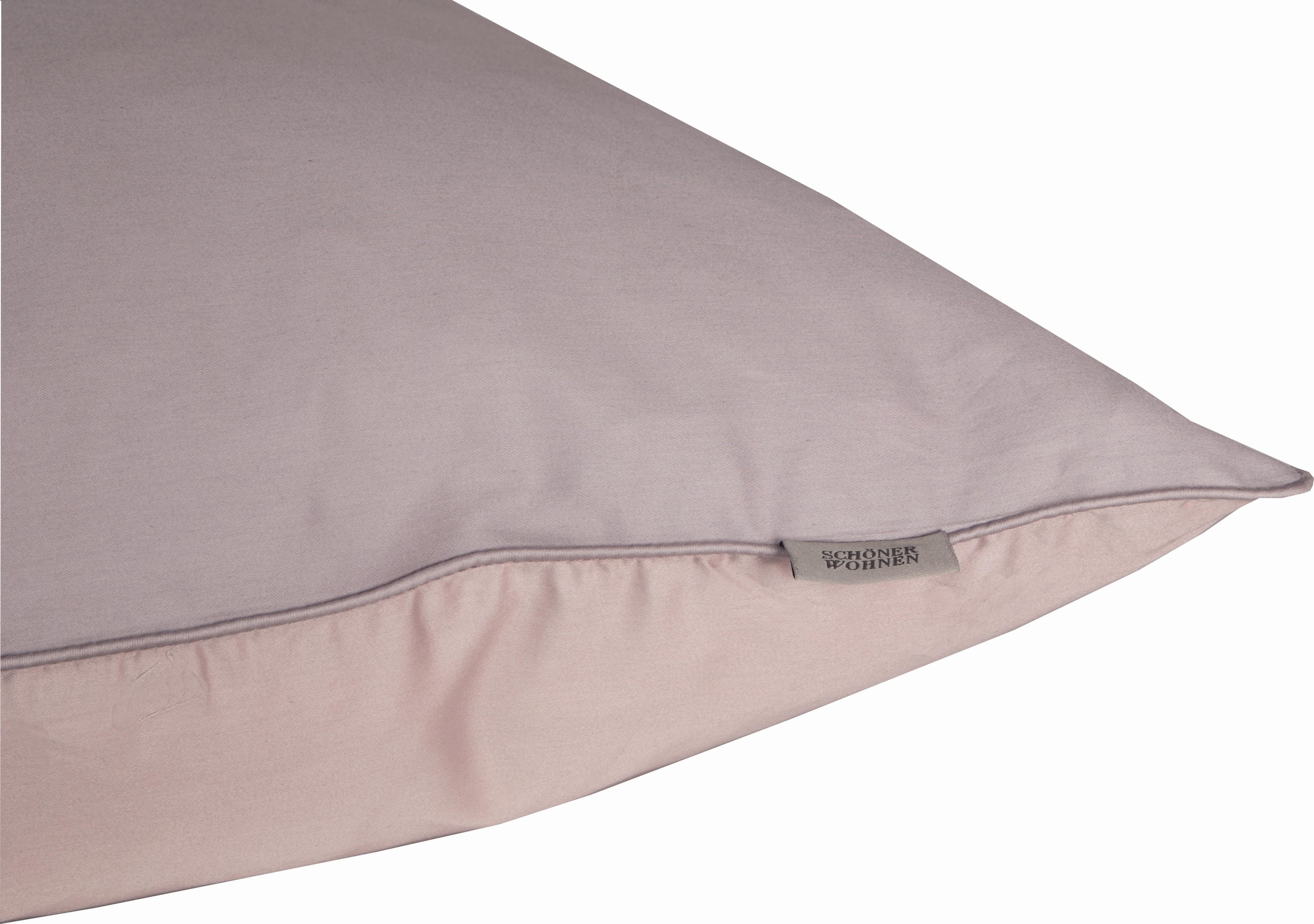 SCHÖNER WOHNEN-Kollektion Wendebettwäsche »Pure in Gr. 135x200 oder 155x220 cm«, Bettwäsche aus Baumwolle, elegante Bettwäsche in Satin-Qualität