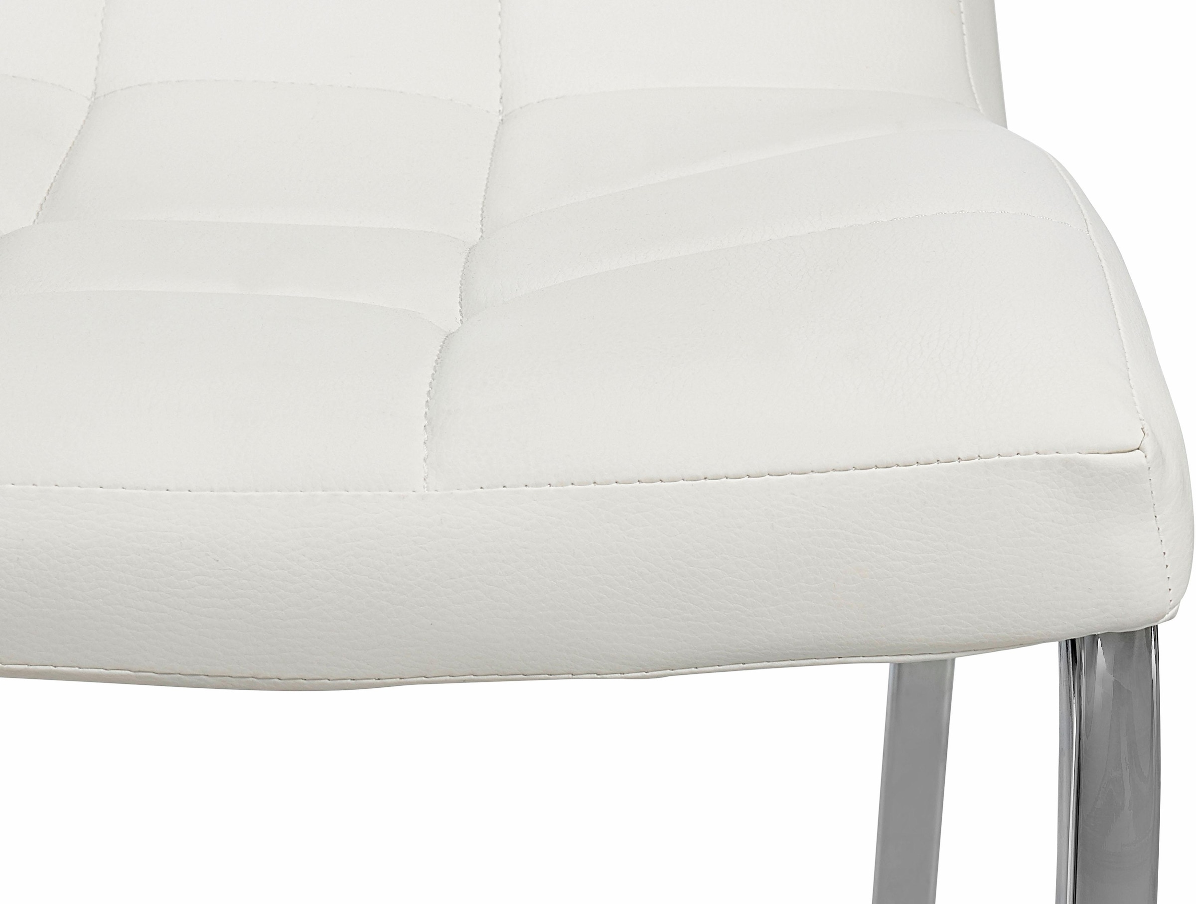 GOODproduct 4-Fussstuhl »Lila« (Set) 2 Stk.(2 Stück) Bezug in Kunstleder, verchromtes Metallgestell