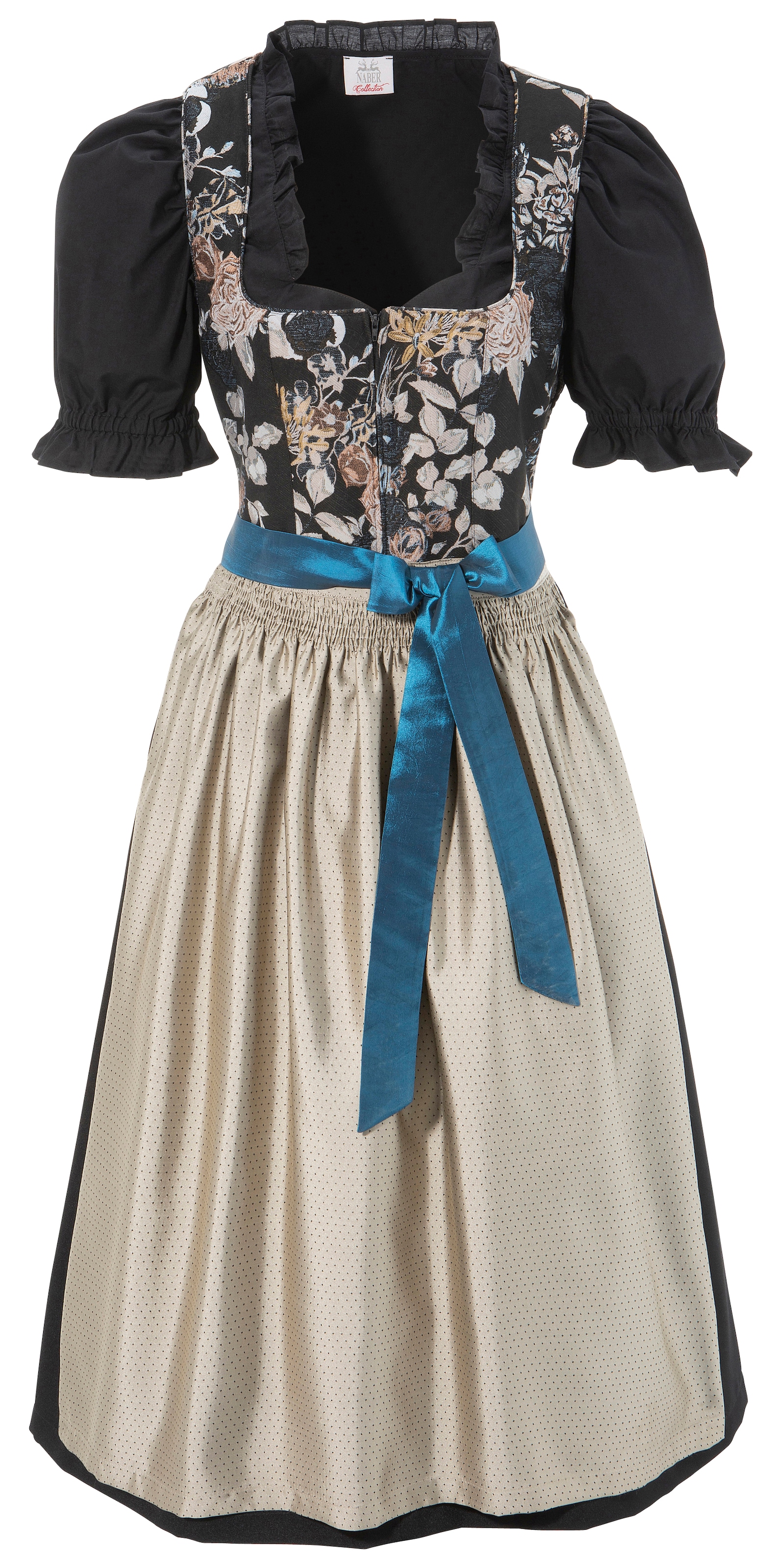 Image of Naber Collection Dirndl, (3 tlg.), Damen, midi Mieder mit attraktivem Blumendesign bei Ackermann Versand Schweiz