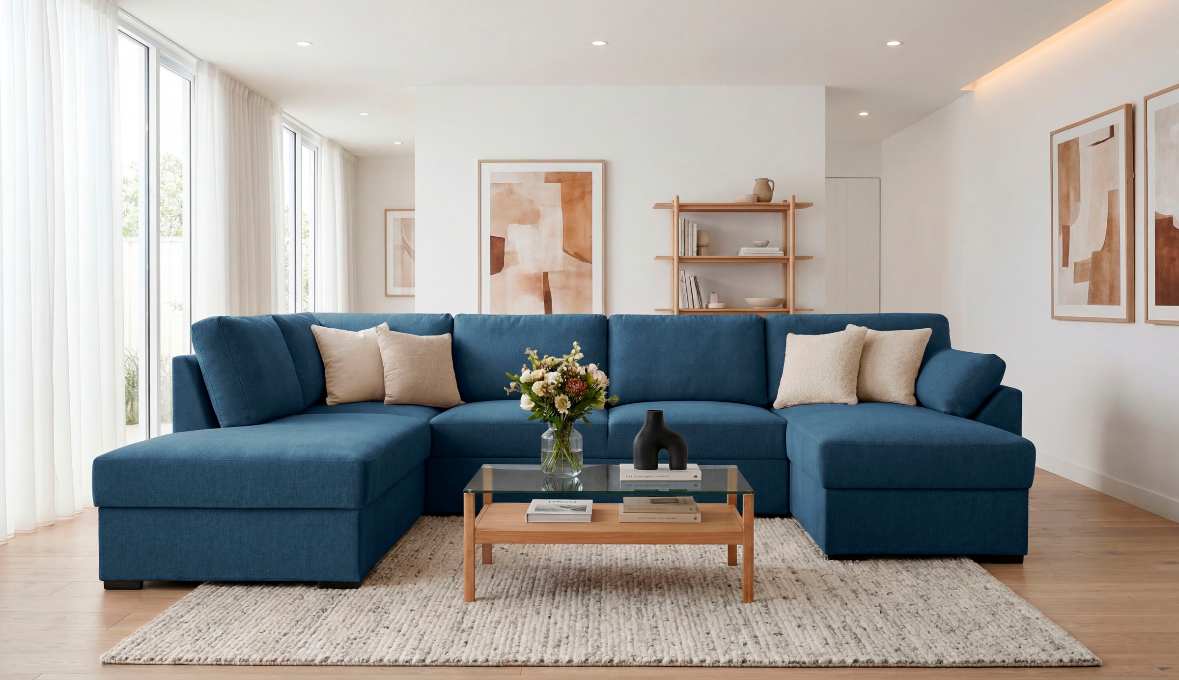 Image of GOODproduct Wohnlandschaft "Citry" Breite 309 cm, Chenille, Bettfunktion, Bettkasten, U-Form