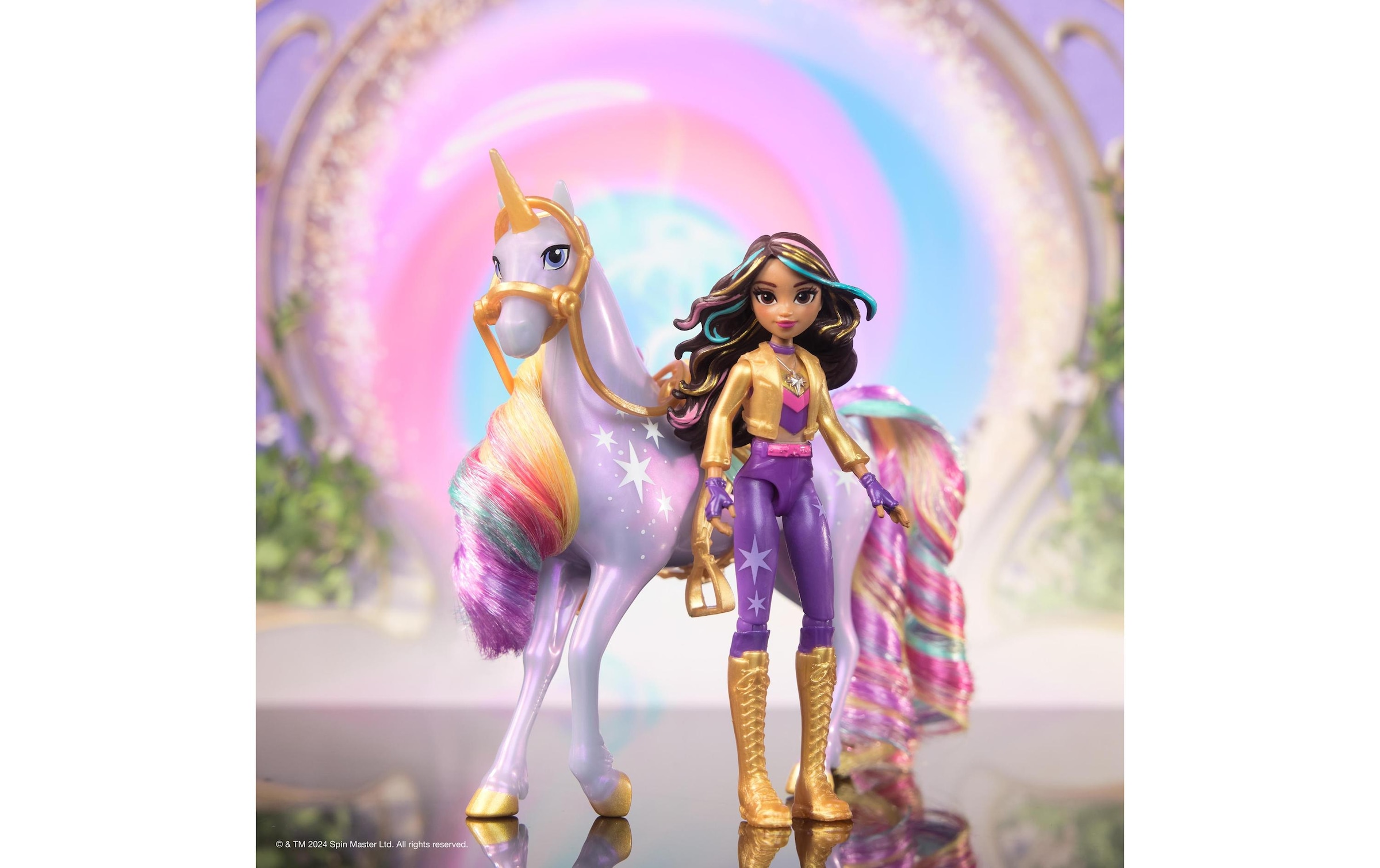 Anziehpuppe »Spinmaster Unicorn Academy Sophia Doll & Wildstar Unicorn«