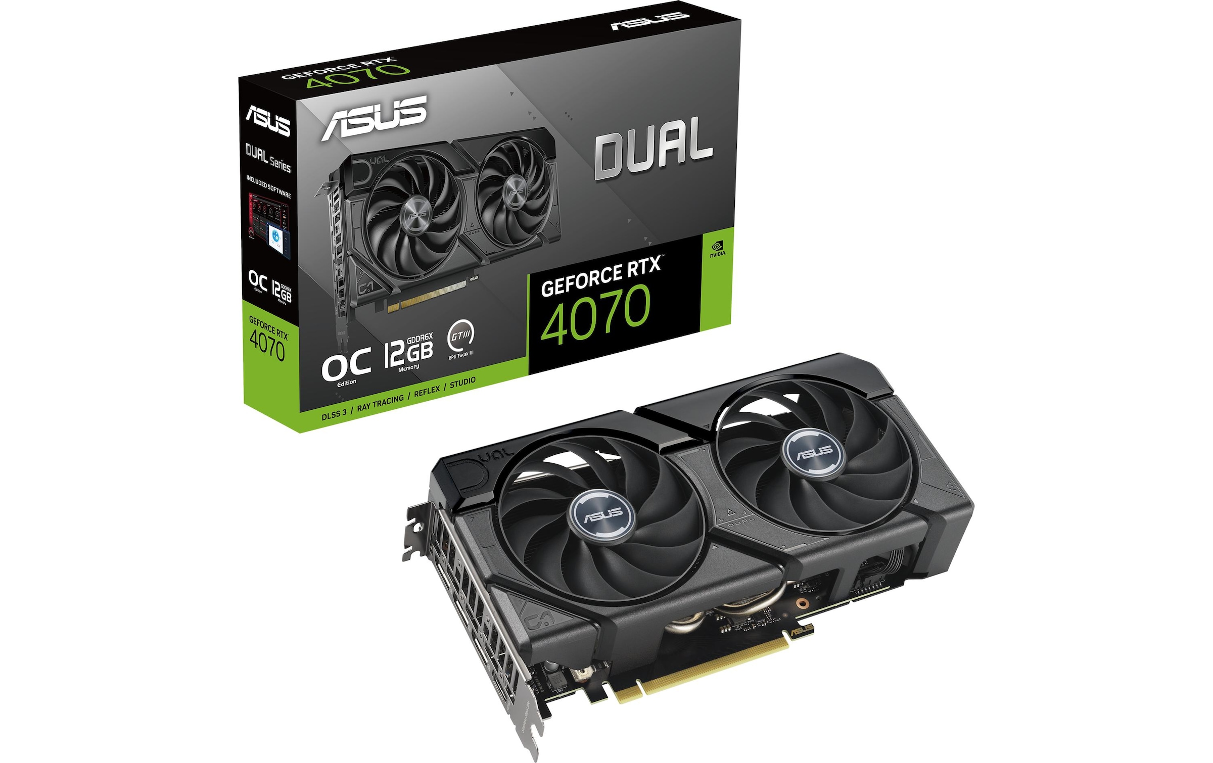 Grafikkarte »Dual GeForce RTX 4070 EVO OC Edition 12 GB«, 12 GB, GDDR6X