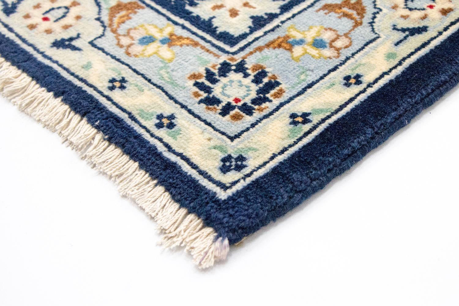 morgenland Wollteppich »Keshan Teppich handgeknüpft blau«, rechteckig
