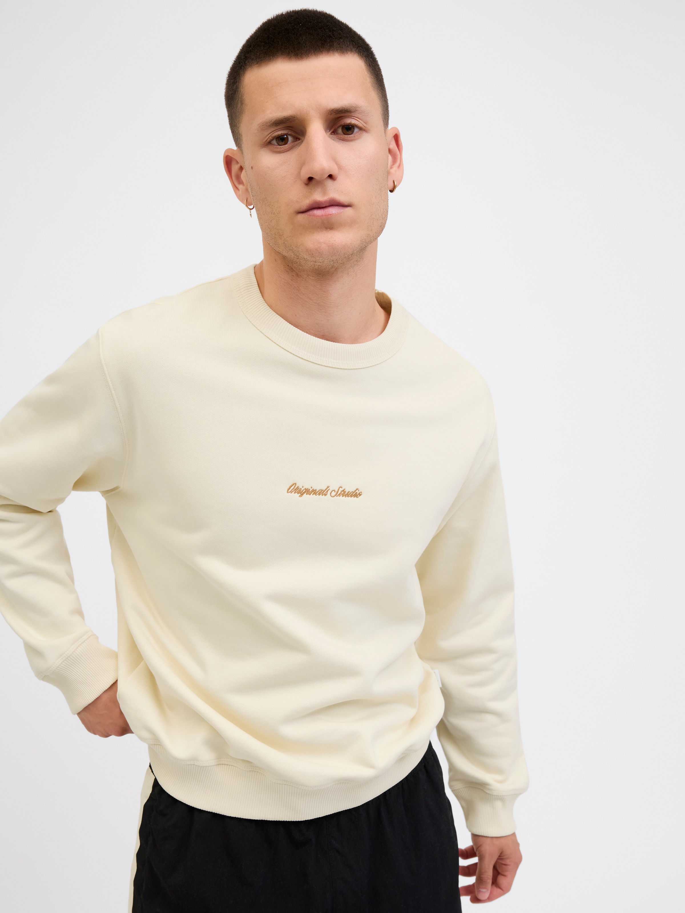 Jack & Jones Sweatshirt »JORNORREBRO EMB SWEAT CREW NOOS«, mit Logo Print
