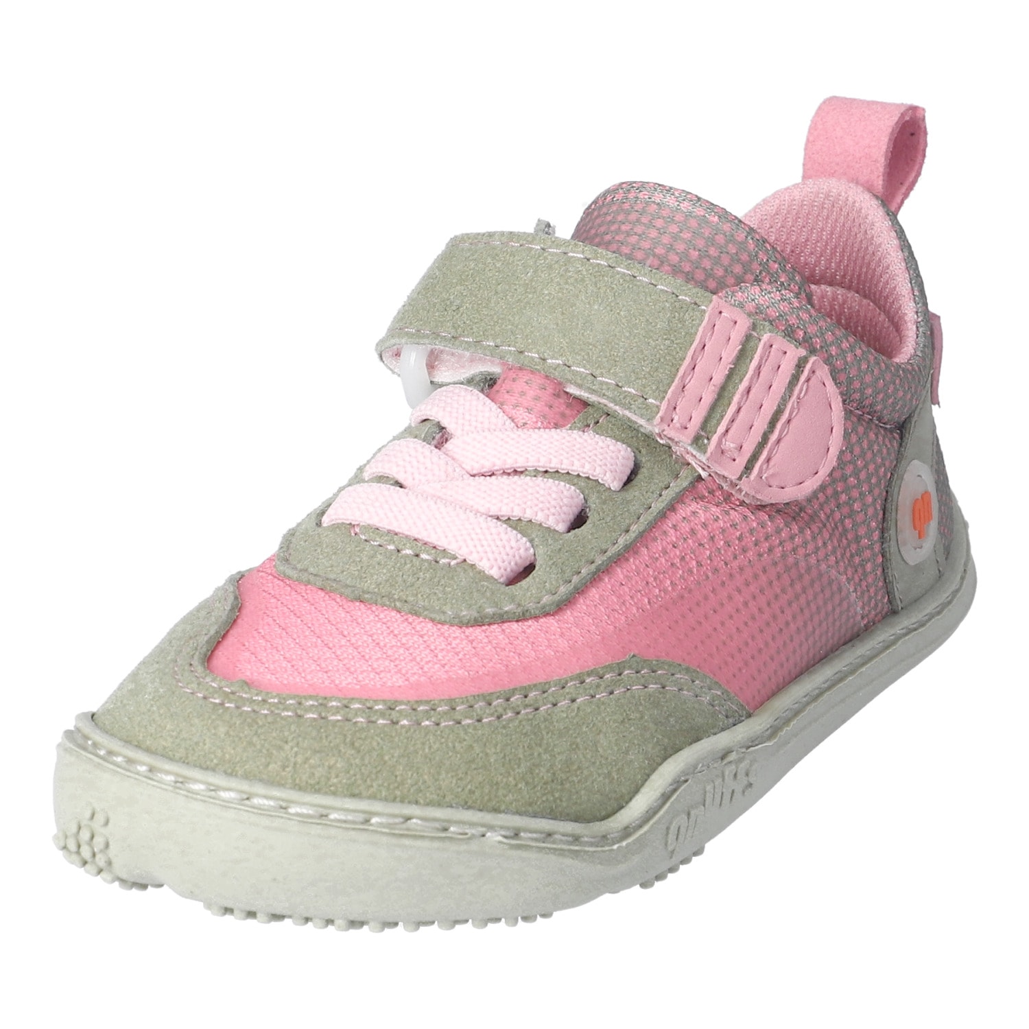 qnuffs Chaussures pieds nus »Fichte«  Chaussure à velcro, sneaker, chaussure basse avec empiècements contrastés