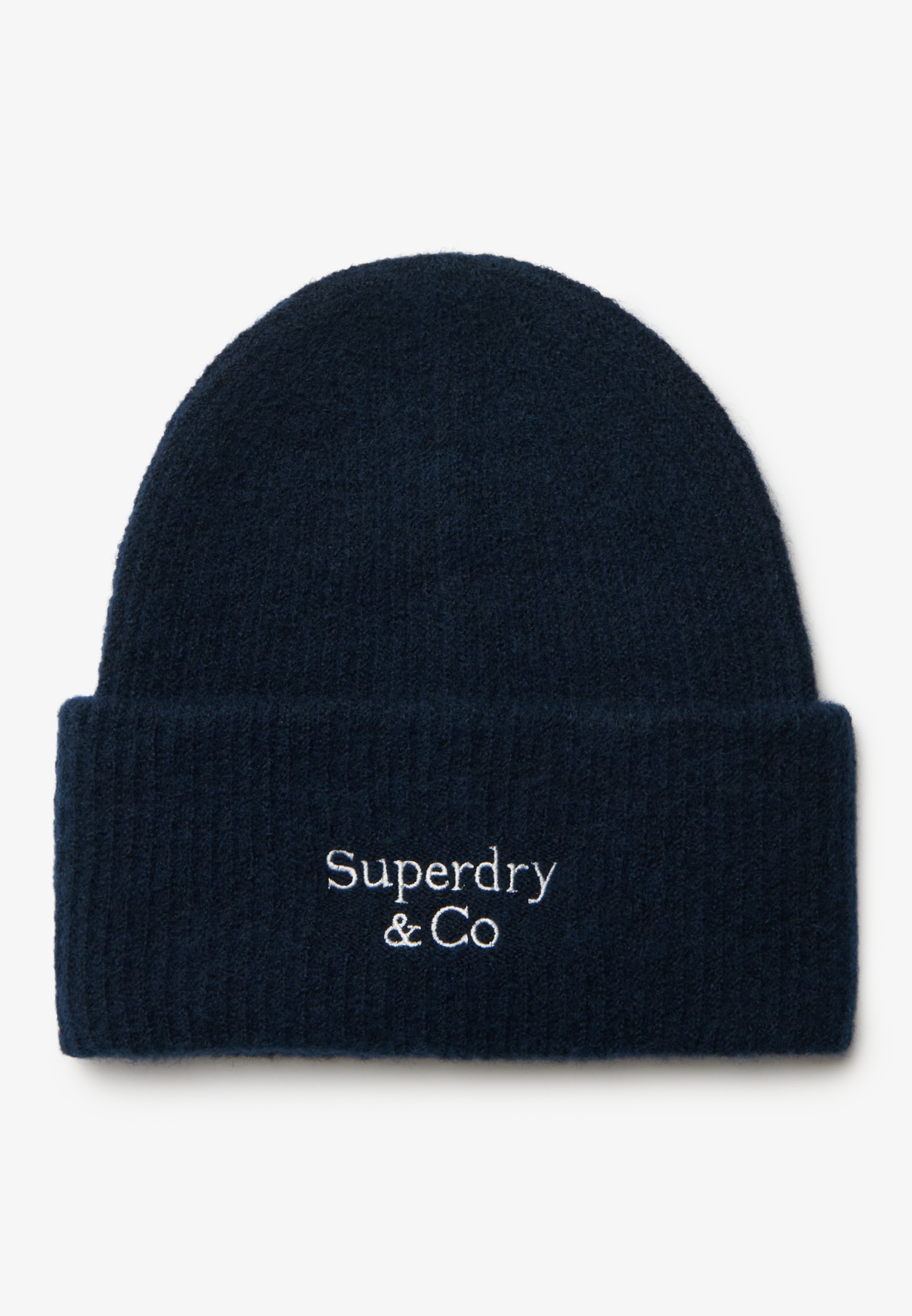 Superdry Strickmütze »HERITAGE RIB KNIT BEANIE HAT« Materialmix, regular fit