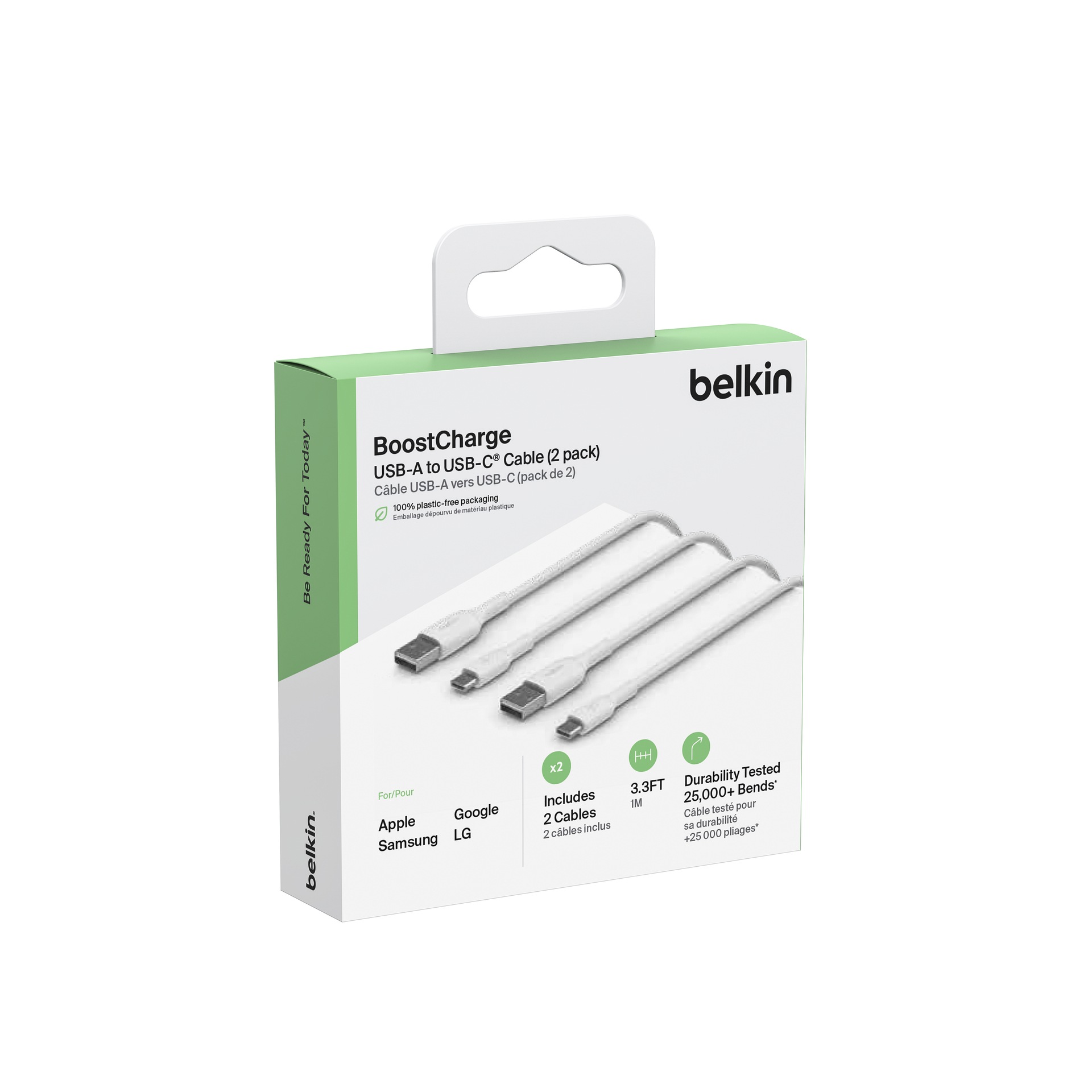 Belkin USB-Kabel »BoostCharge USB-A zu USB-C PVC-Kabel 1m«, USB Typ A-USB Typ C, 100 cm