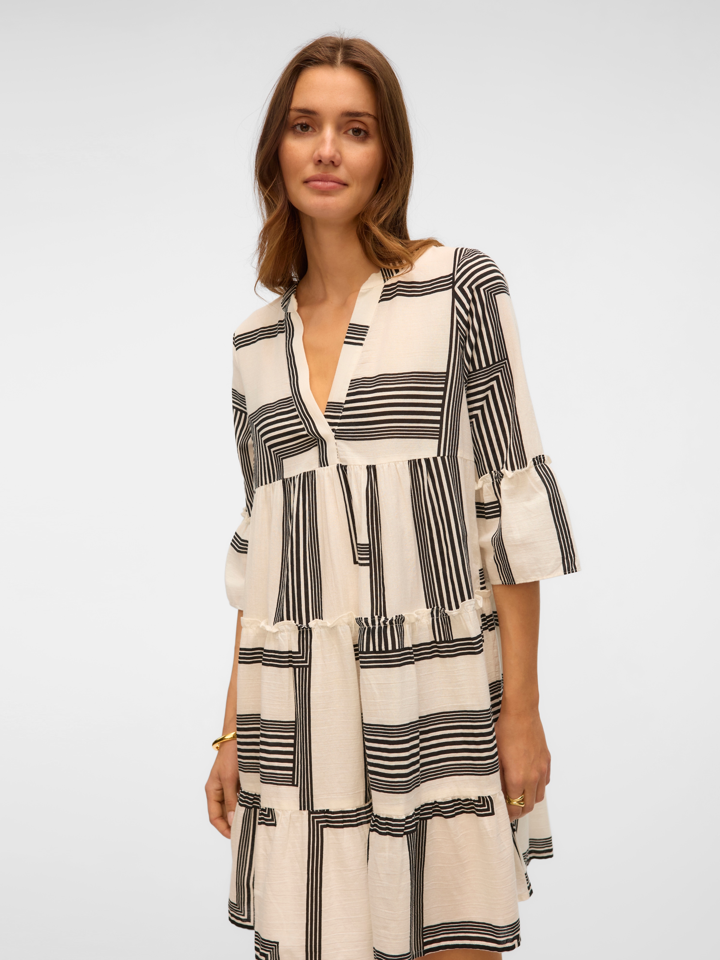 Image of Vero Moda Tunikakleid "VMDICTHE 3/4 TUNIC EXP" Baumwolle, loose fit