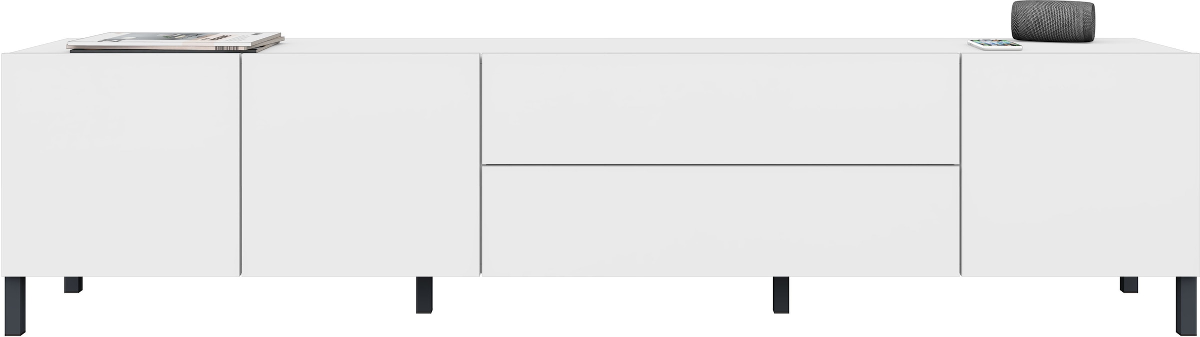 borchardt Möbel Table basse Metallfüsse, grifflose Optik