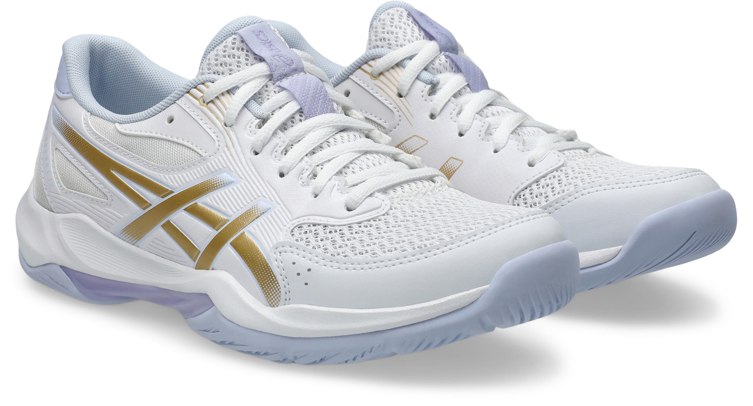 Asics, Unisex, Hallenschuh »GEL-ROCKET 12« besonders geeignet für Handball und Volleyball, weiß, champagne, 41,5, Bequemer Hallenschuh von Asics