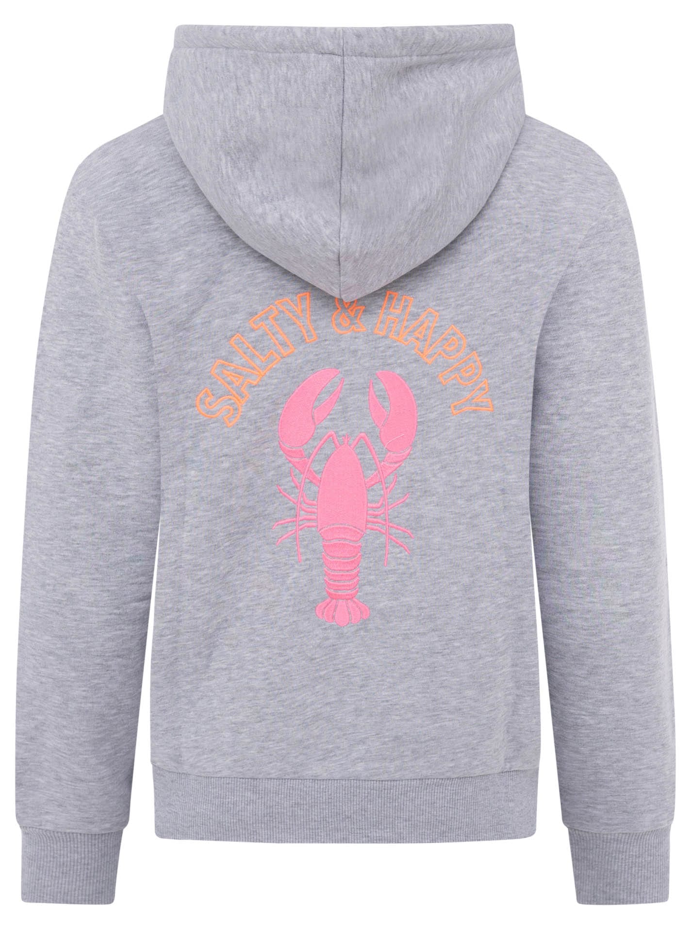 Zwillingsherz Sweatjacke »"Moin Moin"«, Kapuze, Langarm, Reissverschluss, modisch, maritim, Kordelzug