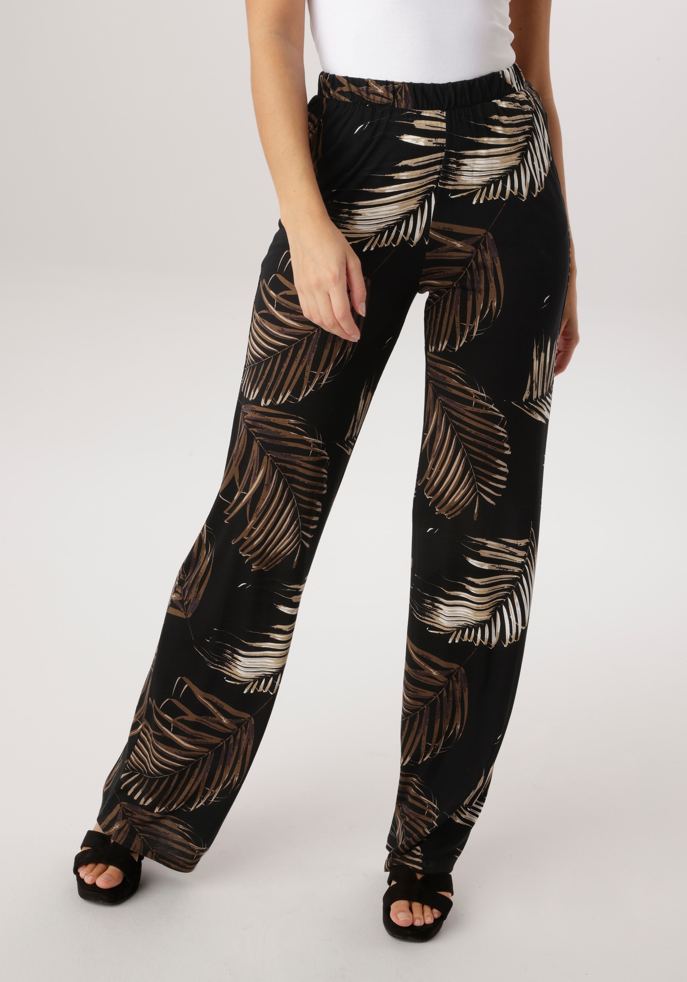 Image of Aniston SELECTED Schlupfhose im trendigem Allover-Druck - NEUE KOLLEKTION