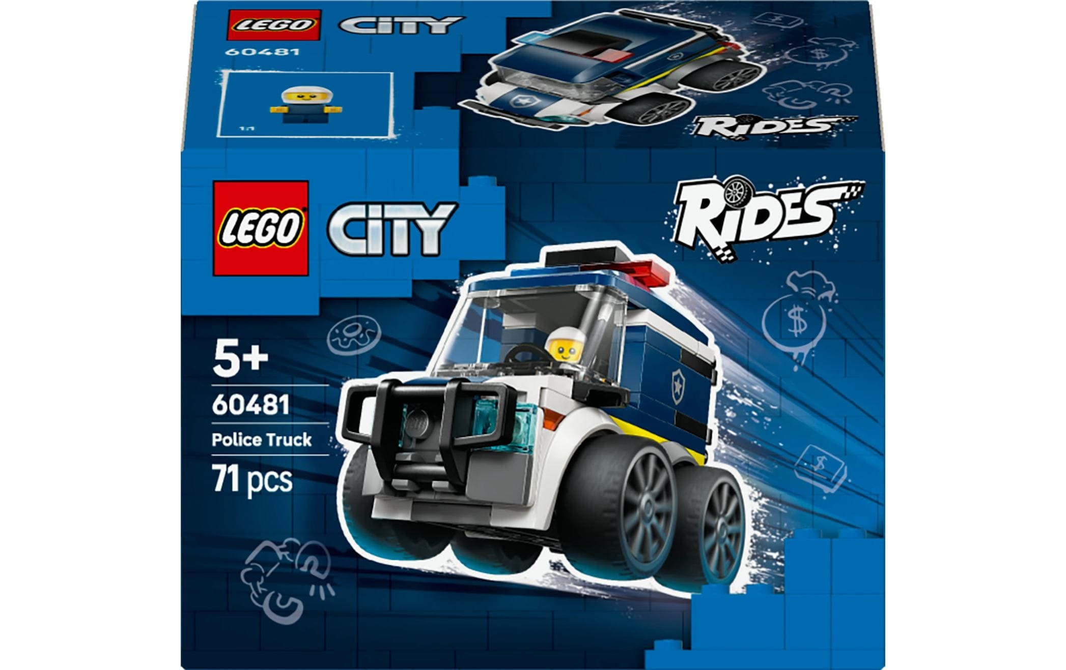 Image of Konstruktionsspielsteine "City Coole Flitzer – Polizei-Truck 60481" Kategorie: Polizei & Feuerwehr