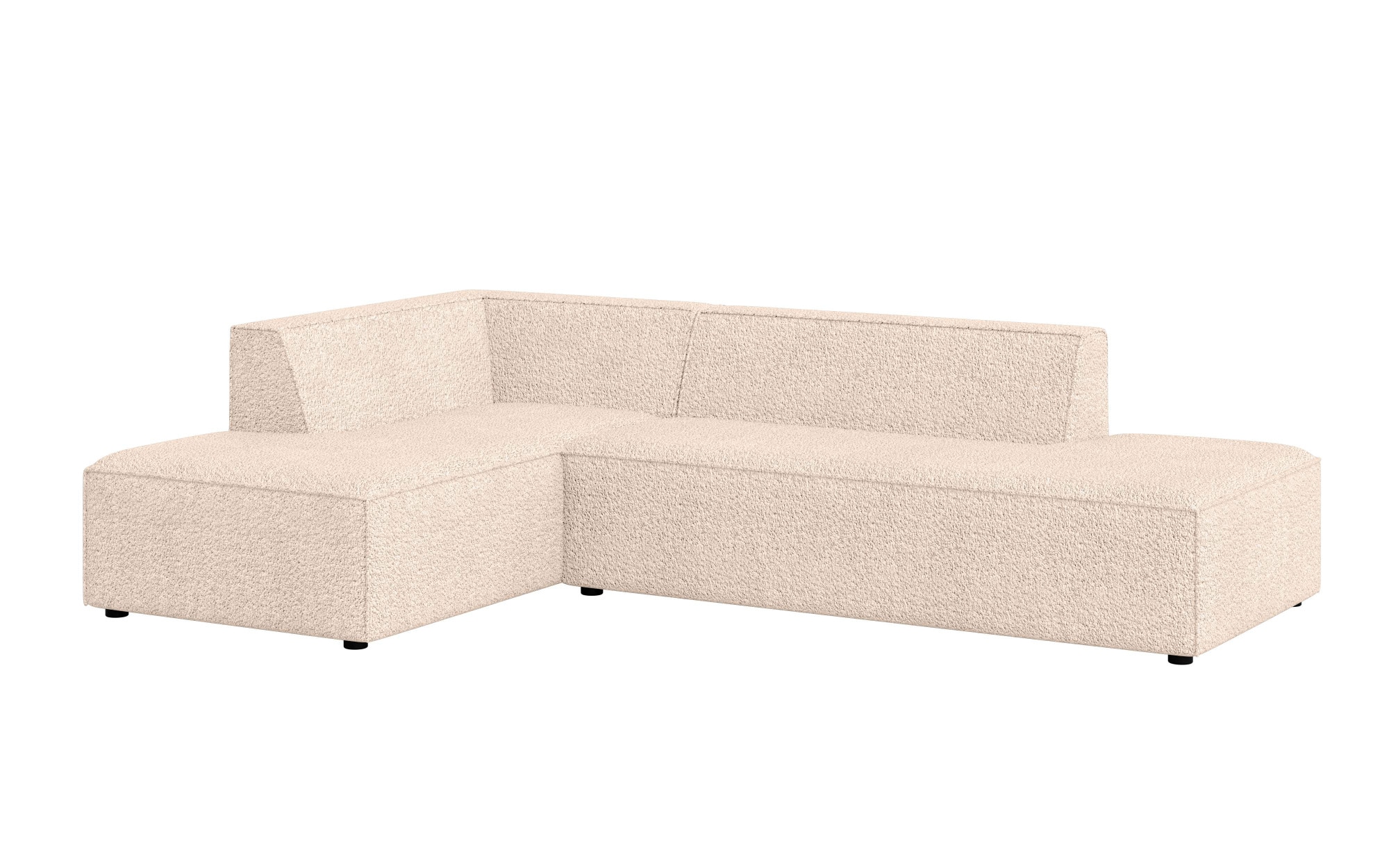 INOSIGN Ecksofa »Ecksofa Cavan mit Ottomane links oder rechts bestellbar«, L-Form mit Wellenunterfederung, Masse B/T/H: 270/180/72 cm