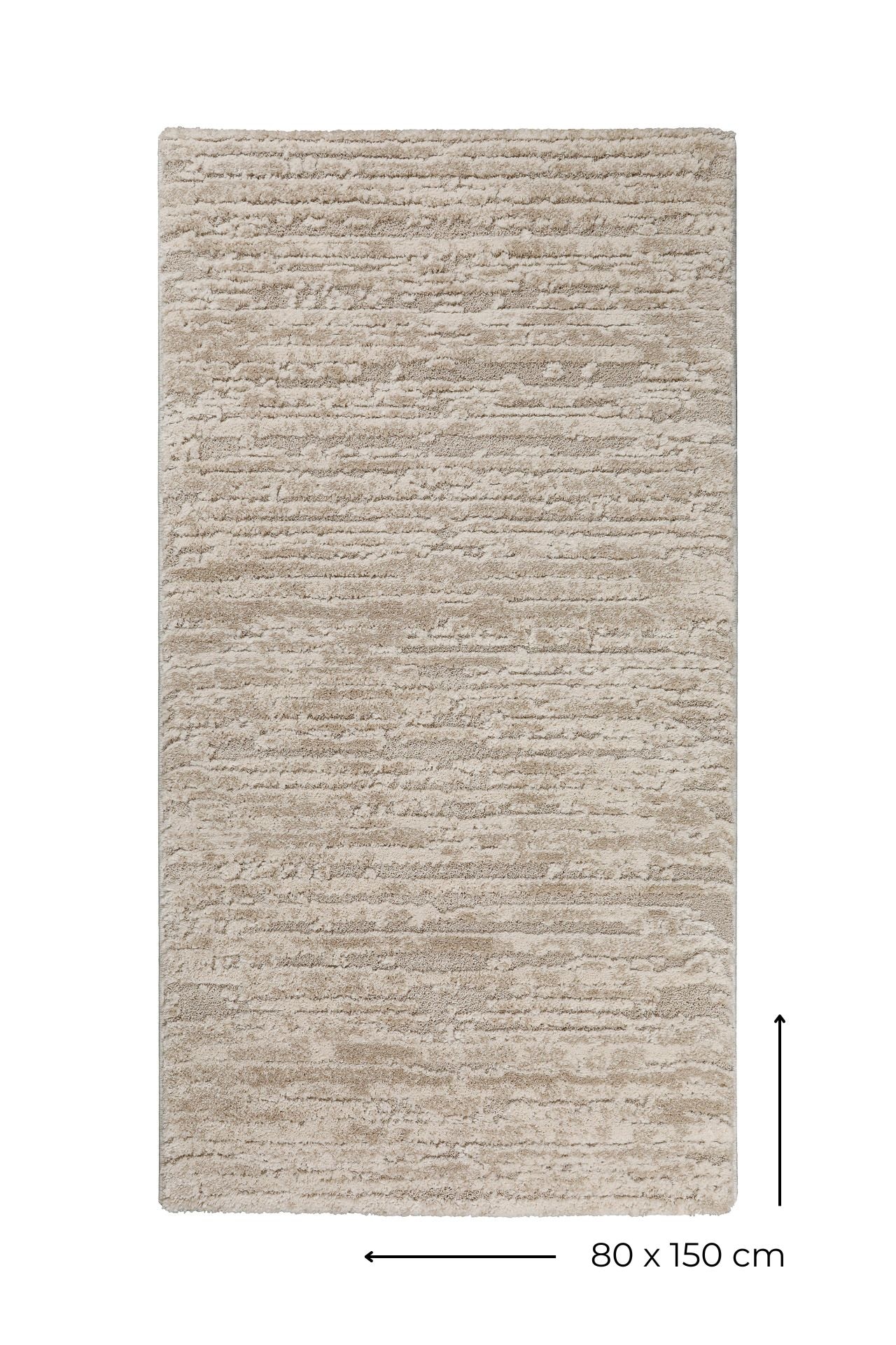 Wecon home Teppich »Peer« rechteckig 18 mm Höhe Gewebt, Hoch-Tief, pflegeleicht, meliertes Muster, Scandi, Wohnzimmer