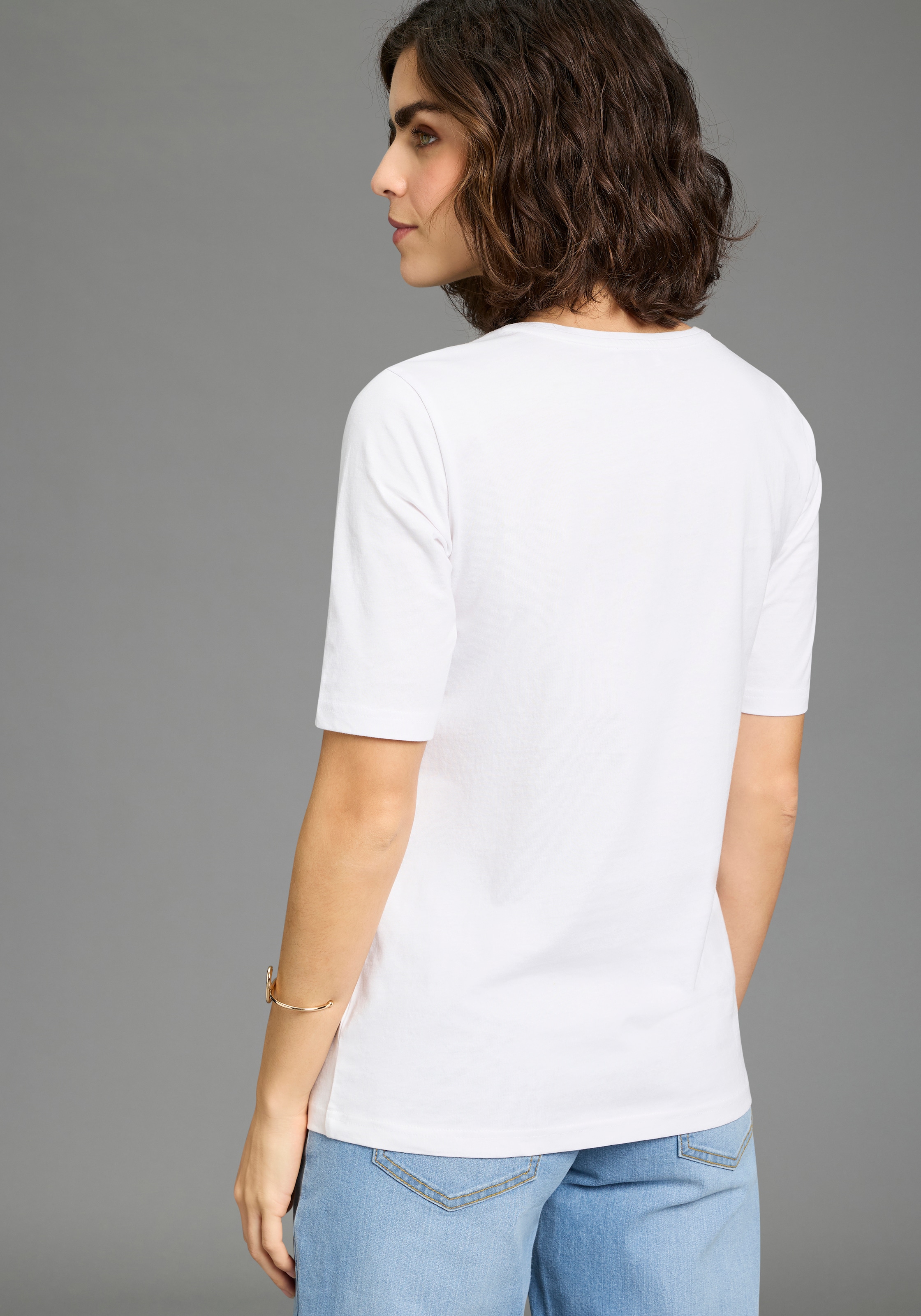 Flashlights T-Shirt mit modischem Halbarm, Basic Allrounder