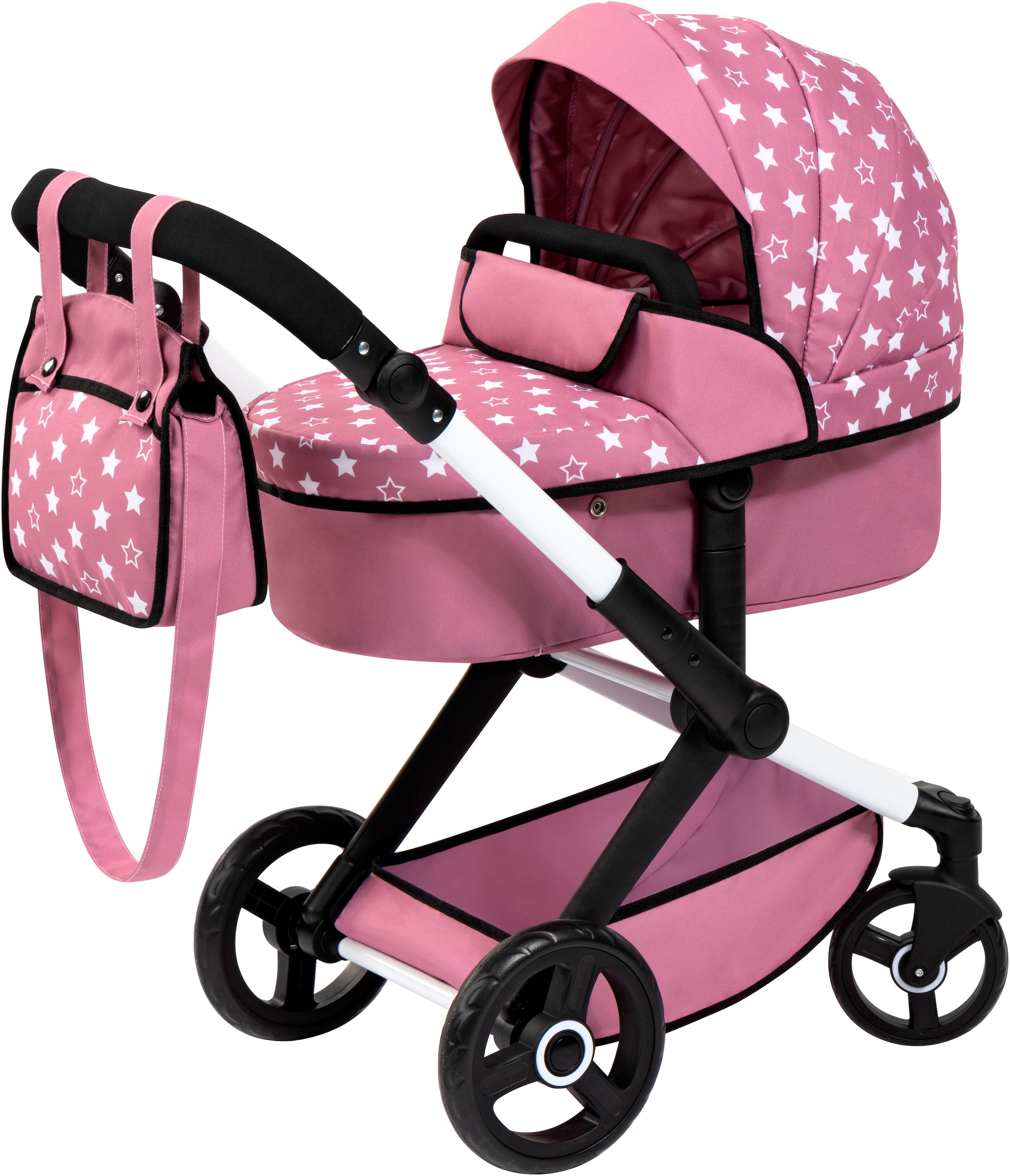 Image of Bayer Kombi-Puppenwagen "Xeo, rosa"