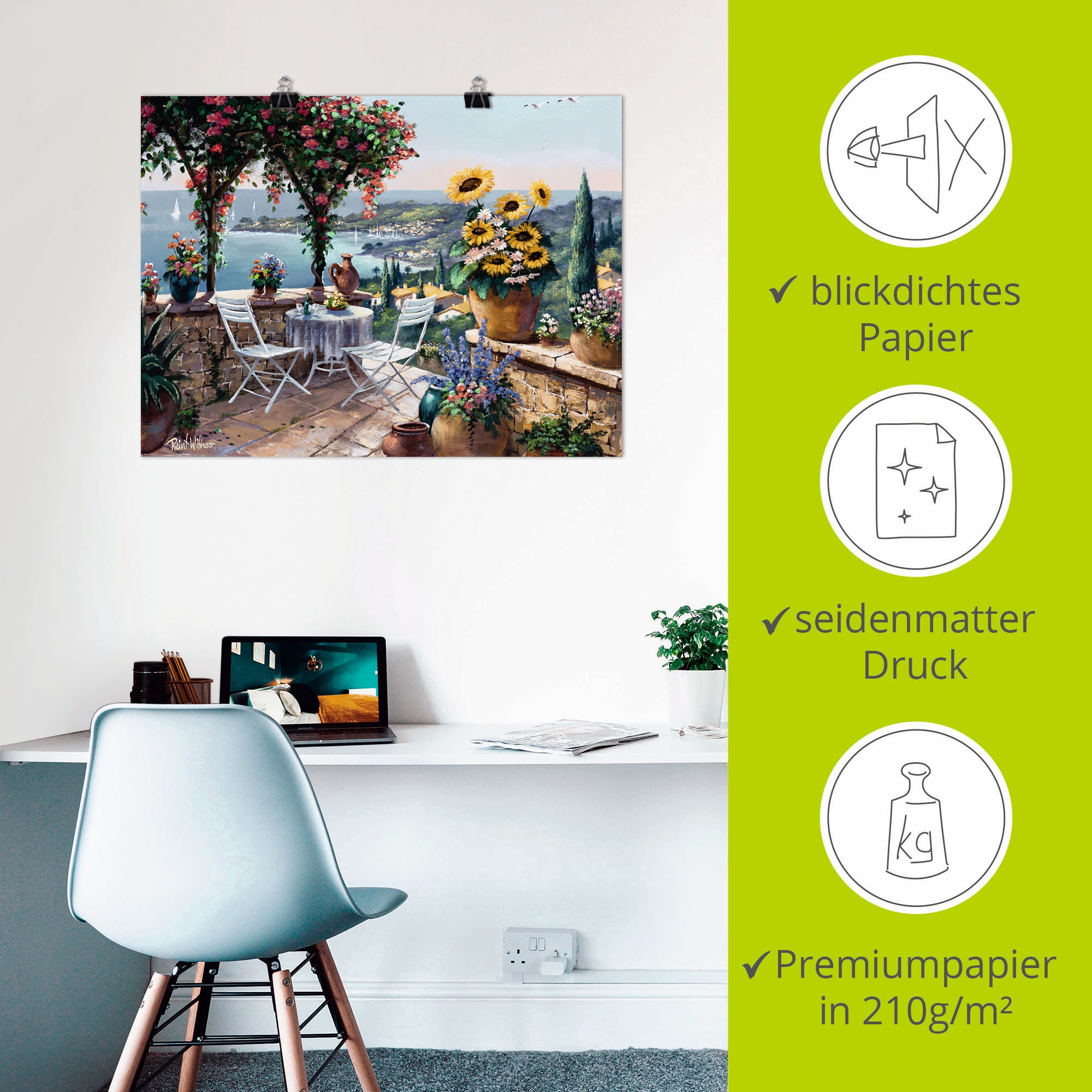 Artland Wandbild »Momente der Meditation« Garten 1 Stk. tlg. als Leinwandbild, Poster in verschied. Grössen