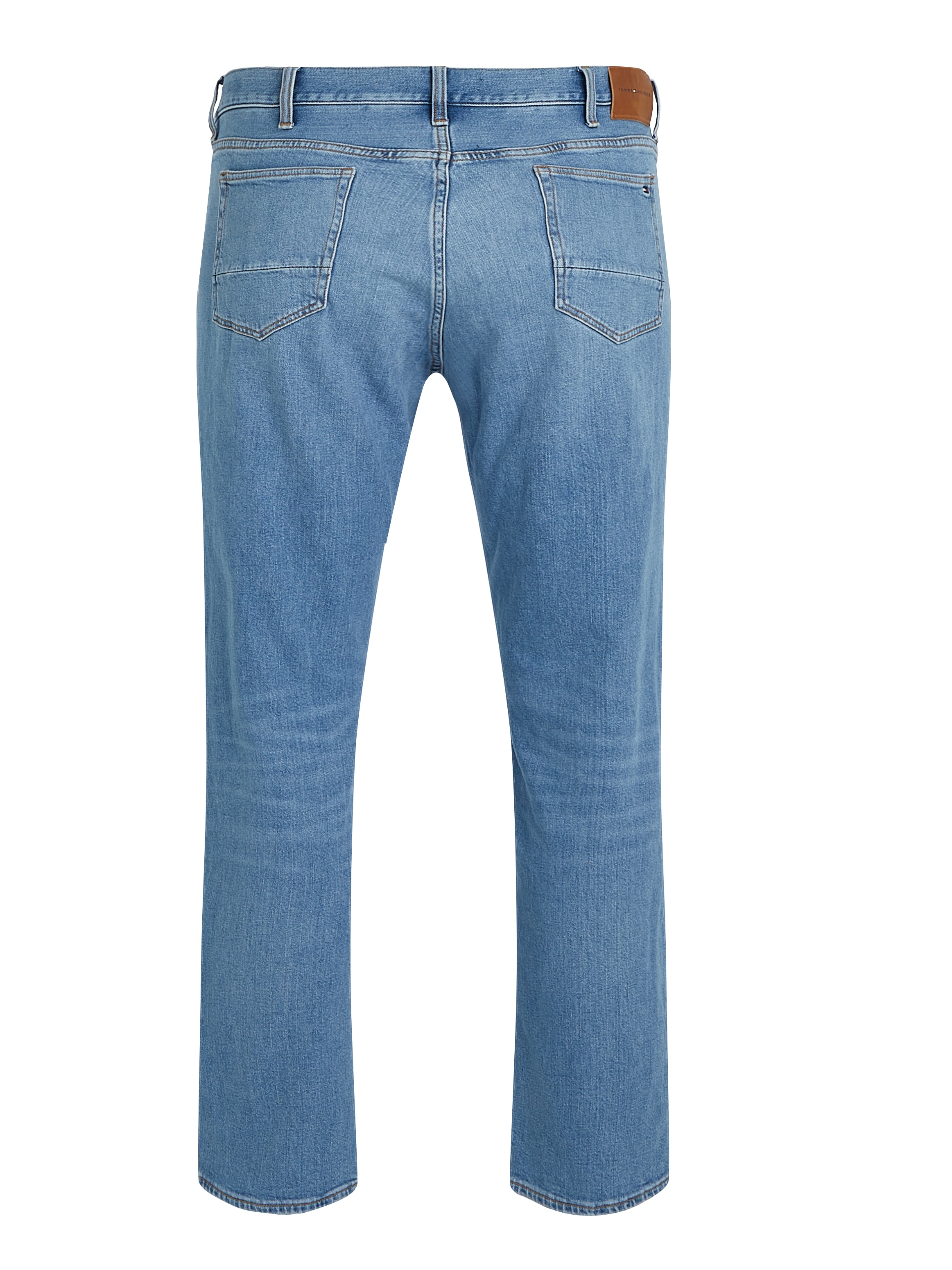 Tommy Hilfiger Big & Tall Straight-Jeans »BT-MADISON STR MESA BLUE-B«, in Grossen Grössen, Logopatch