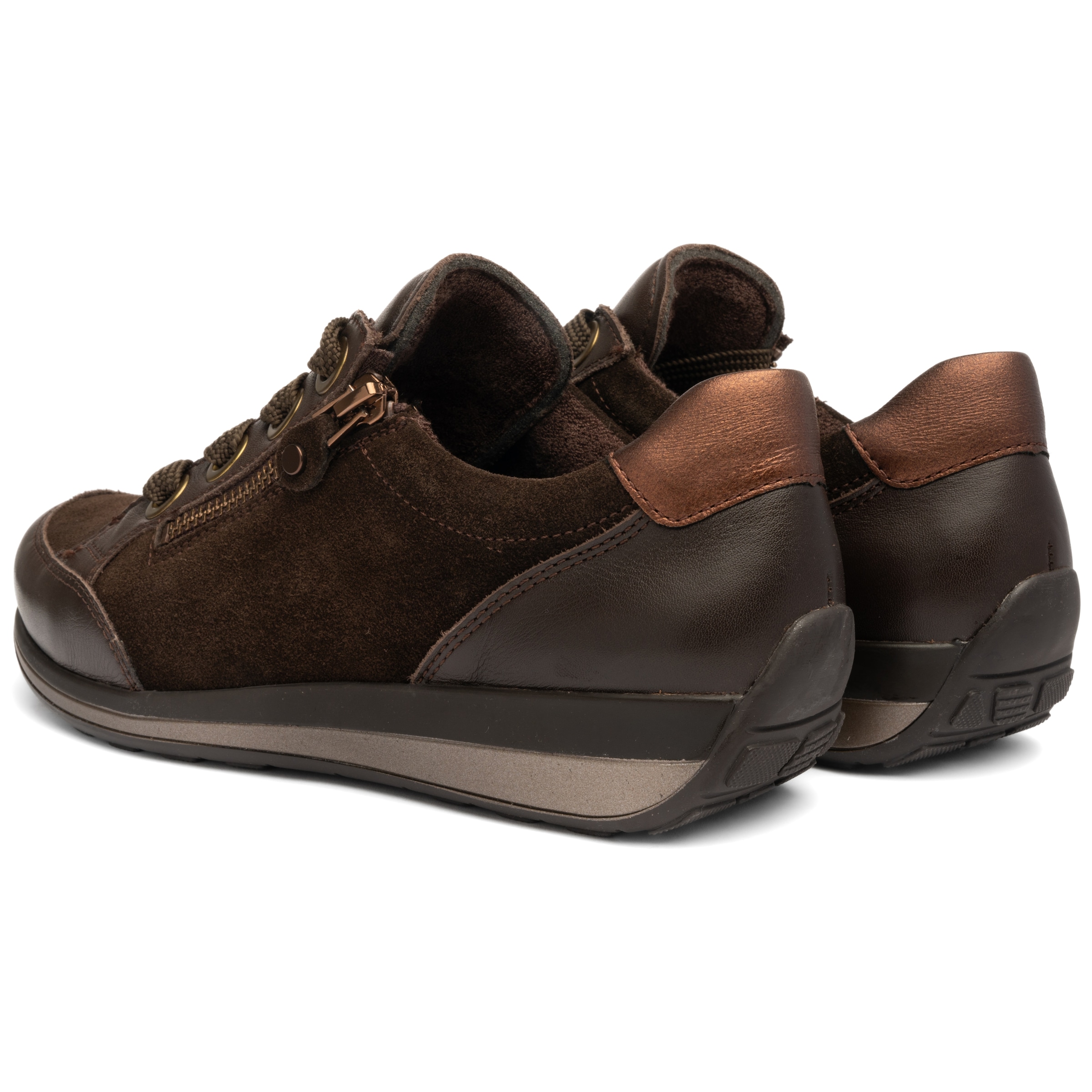 Ara Baskets compensées »OSAKA«  Chaussure de loisir, chaussure basse, chaussure à lacets avec fermeture éclair extérieure, largeur H