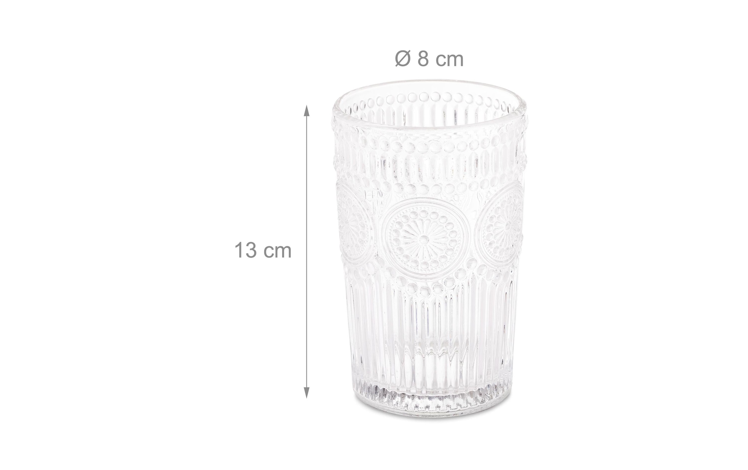 relaxdays Glas »4er Set, 400 ml«