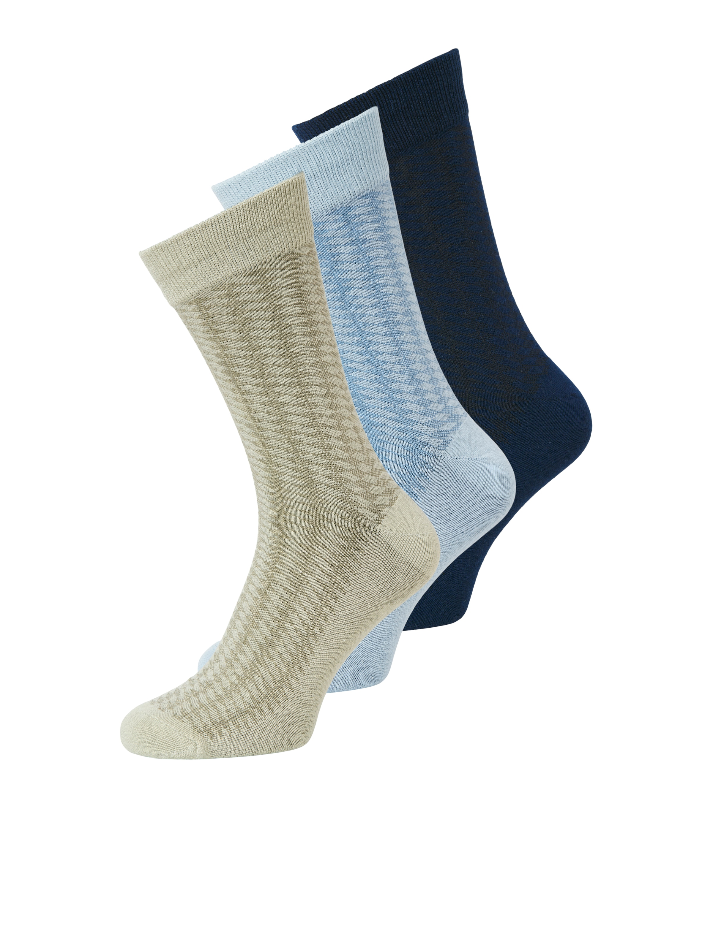 Jack & Jones Freizeitsocken »JACDIAMOND STRUCTURE SOCKS 3 PACK SN« Packung, 3 Paar tlg.