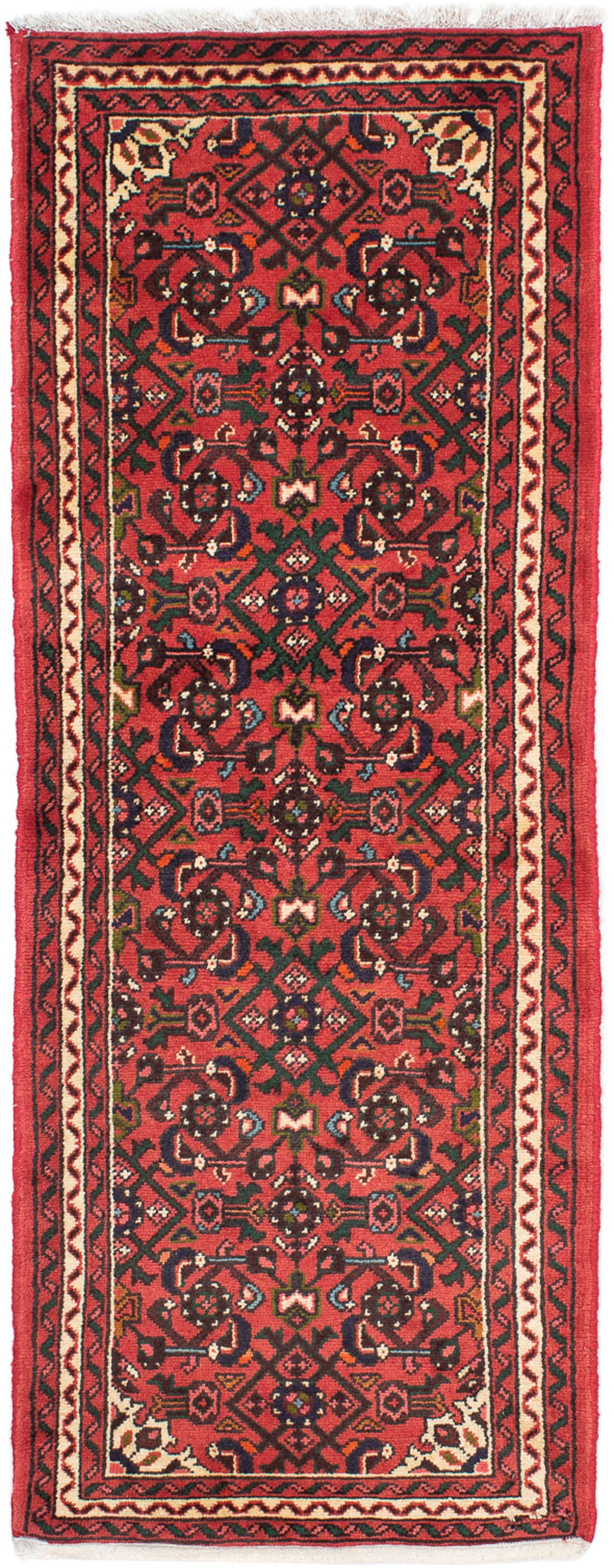Image of morgenland Orientteppich »Perser - Nomadic - 195 x 70 cm - dunkelrot«, rechteckig, 10 mm Höhe, Wohnzimmer, Handgeknüpft, Einzelstück mit Zertifikat bei Ackermann Versand Schweiz