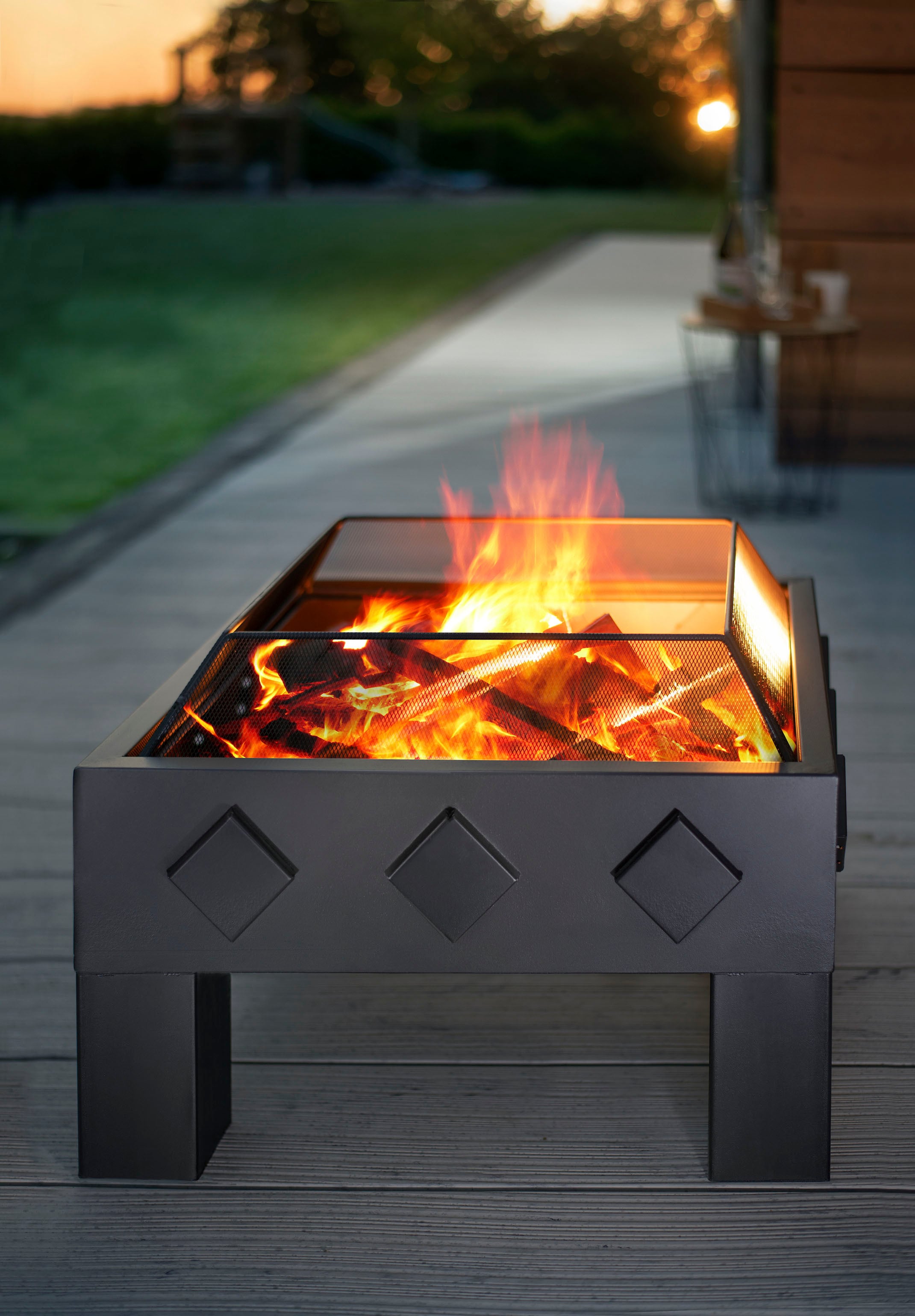 Buschbeck Feuerschale »Feuerschale Kubus«, BxH: 61x43cm