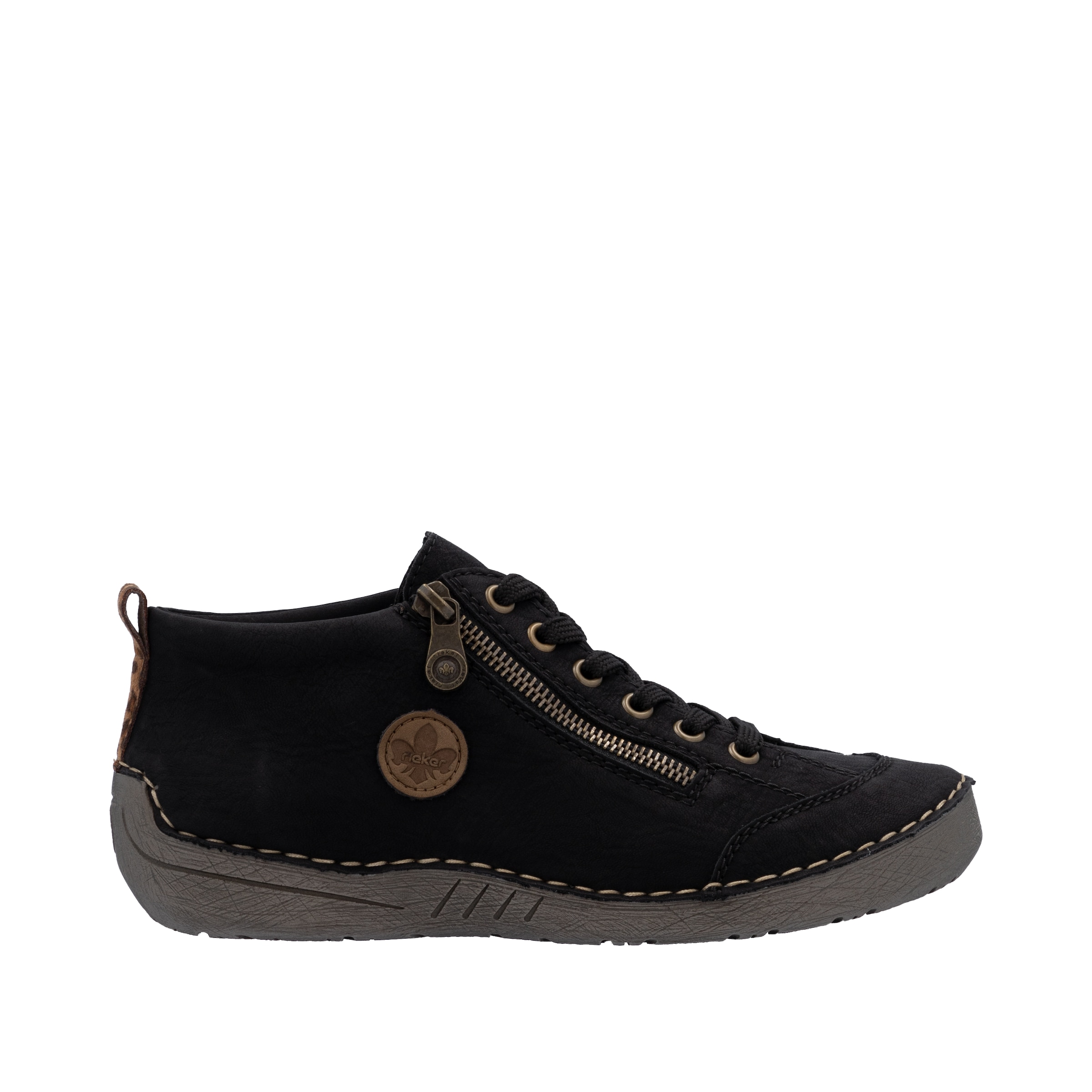 Rieker Bottines à lacets  Sneaker, chaussure à lacets, chaussure outdoor avec fermeture éclair