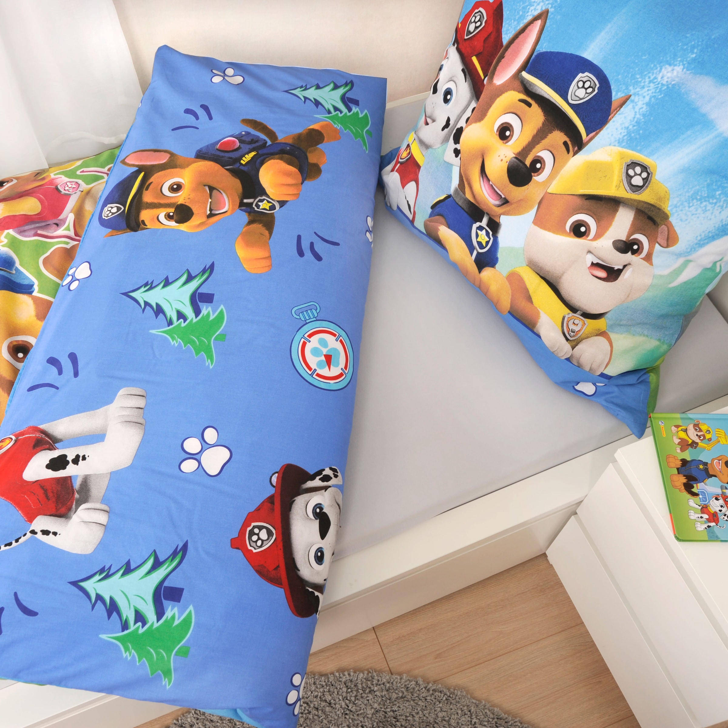 PAW PATROL Bettwäsche »Paw Patrol« 2 Stk. Glow in the Dark