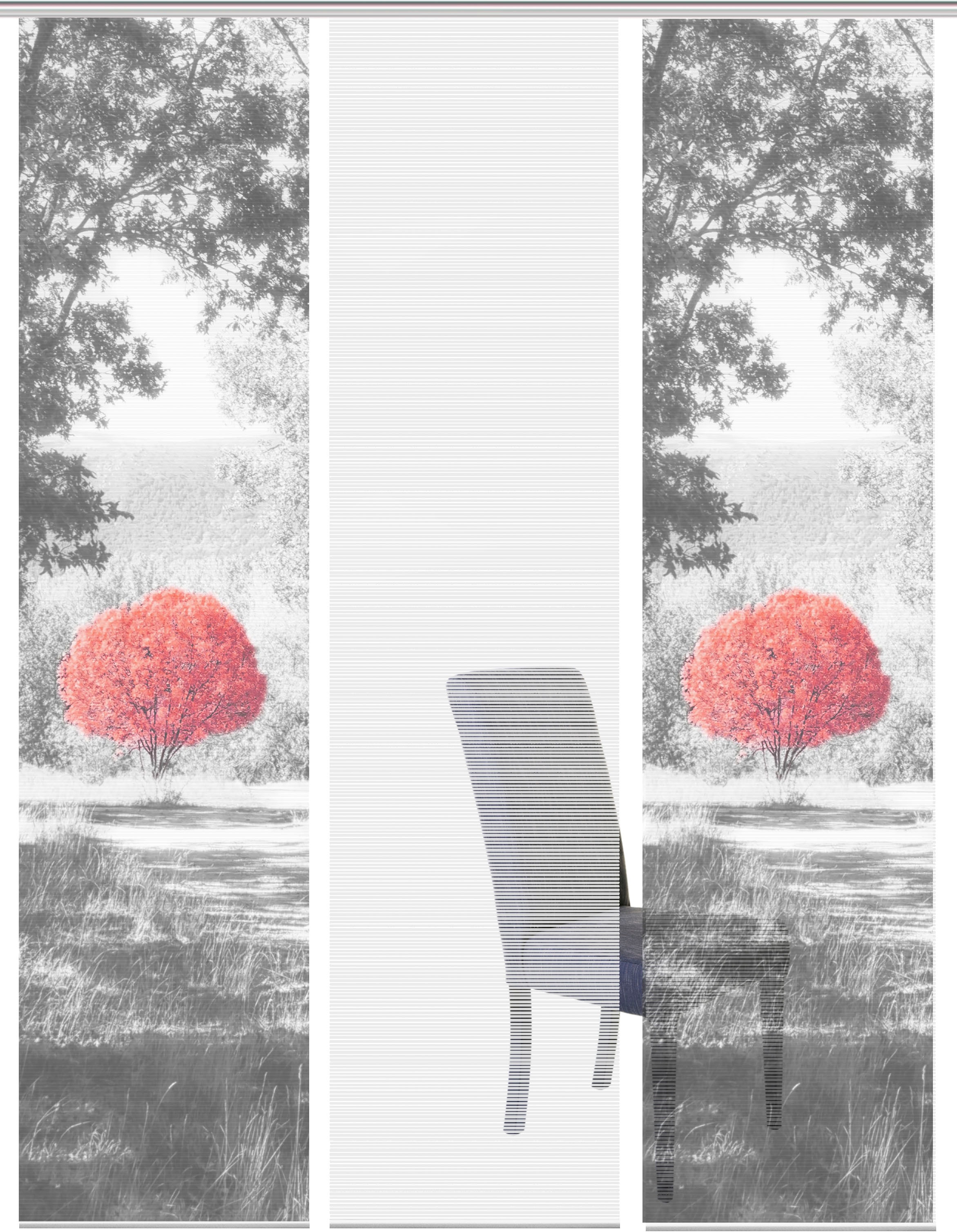 Image of Vision S Schiebegardine »AMENO 3er SET«, (3 St.), Bambus-Optik, Digital bedruckt bei Ackermann Versand Schweiz