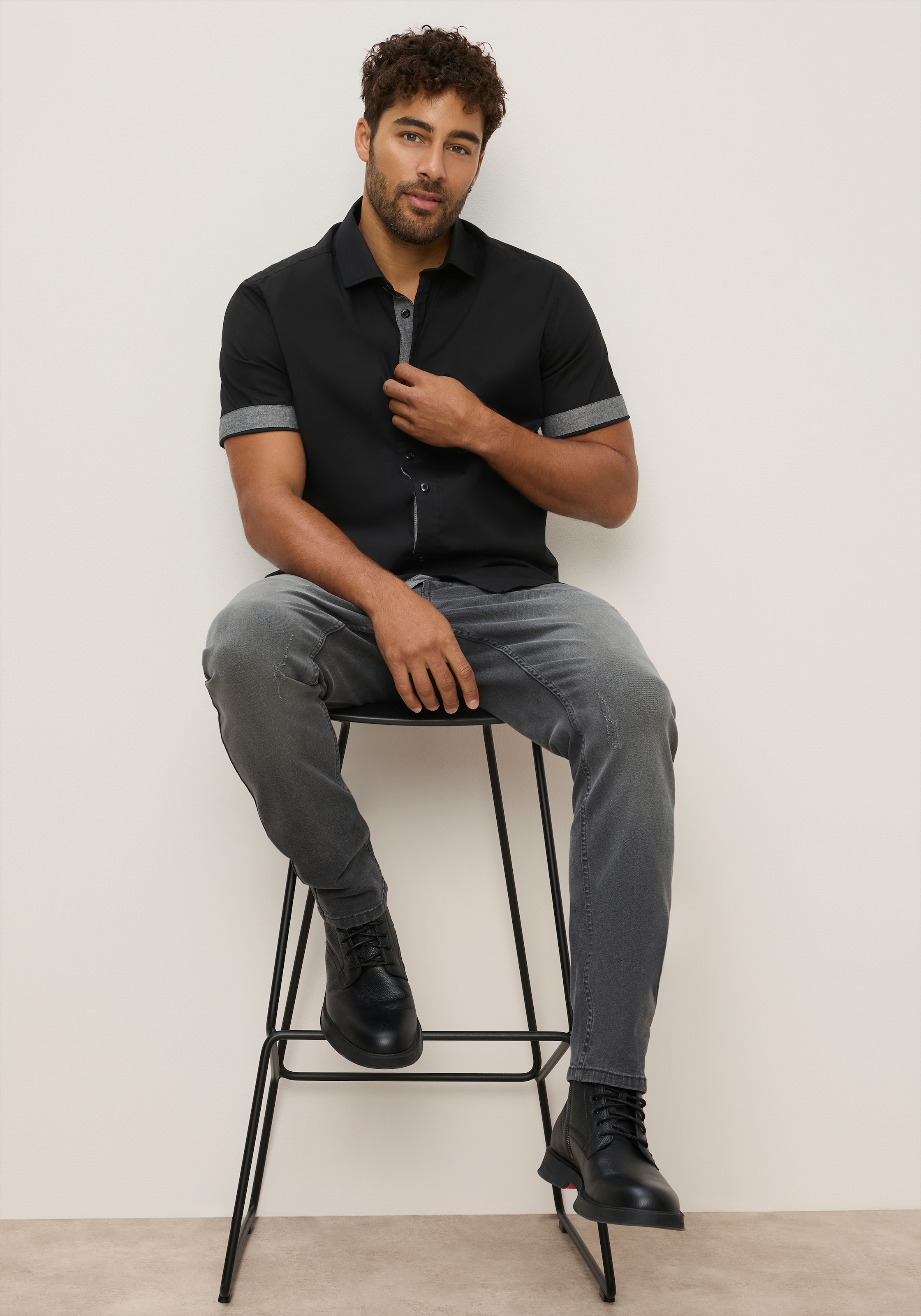 Bruno Banani Chemise à manches courtes »mit kurzen Ärmel«