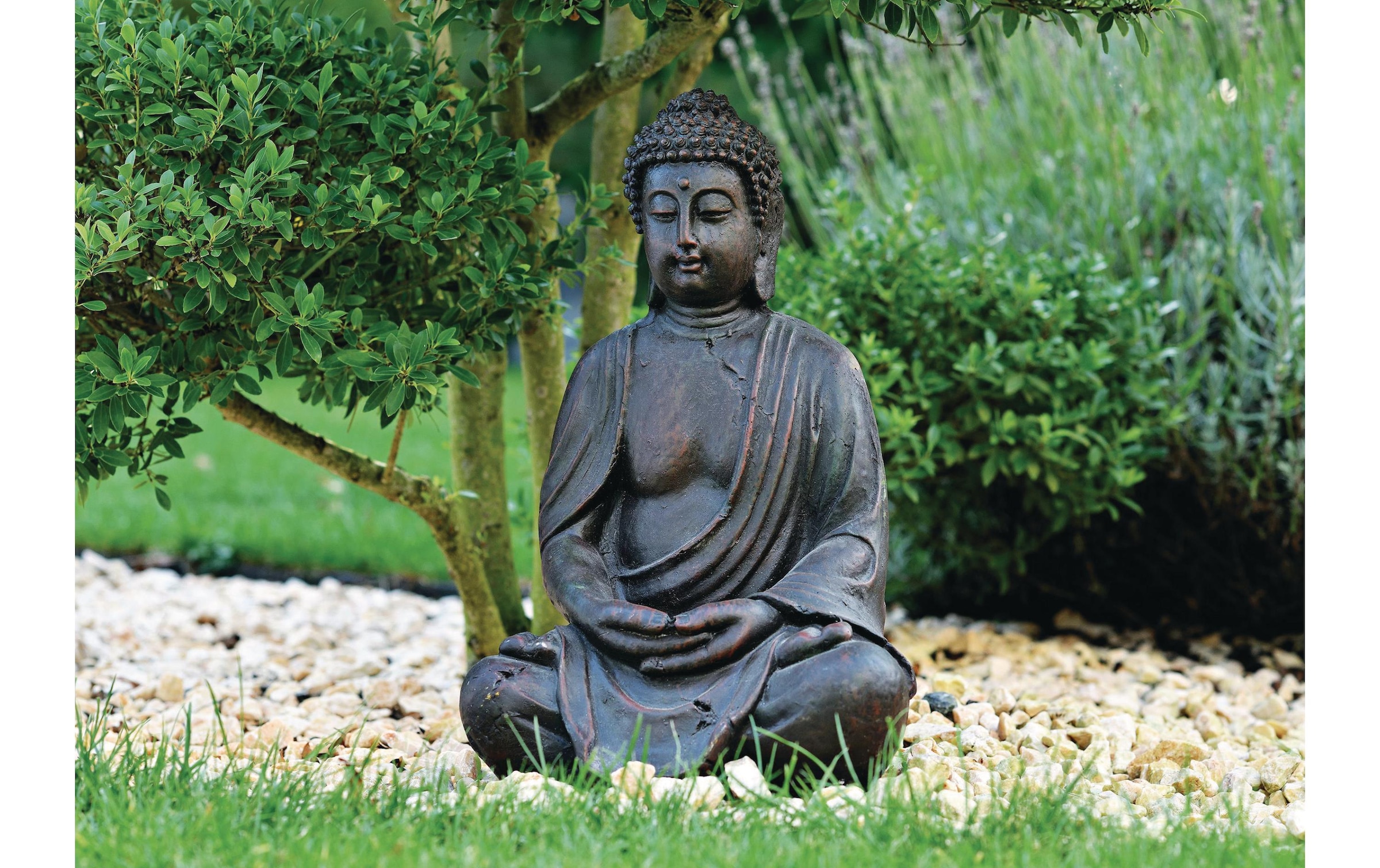 Dekofigur »G. Wurm Buddha sitzend, Braun«