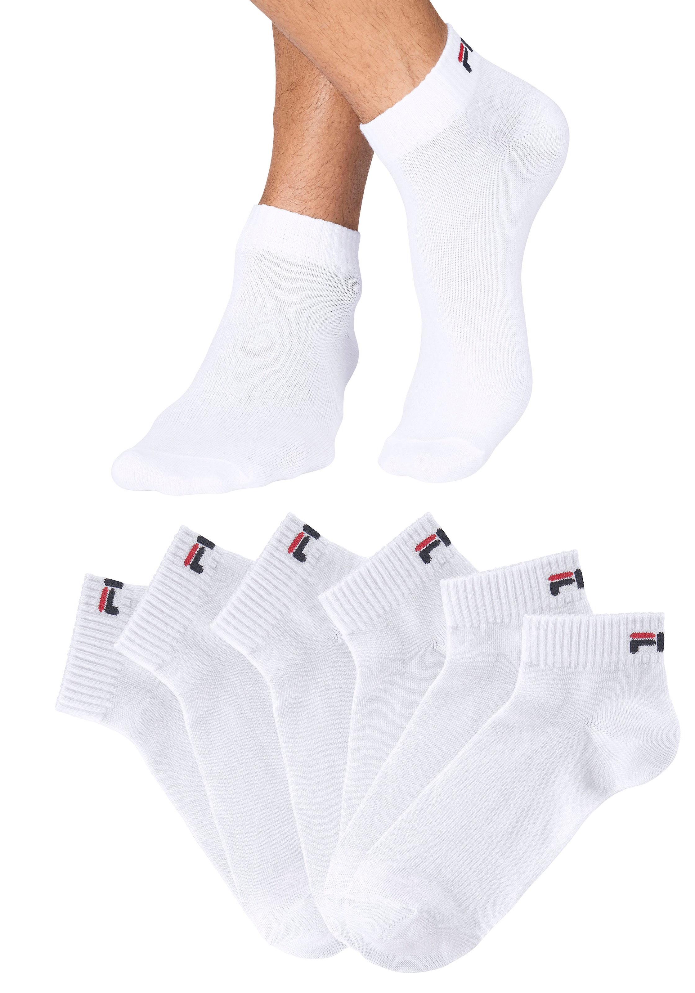 Fila Kurzsocken, (6er Pack), mit eingestricktem Logo