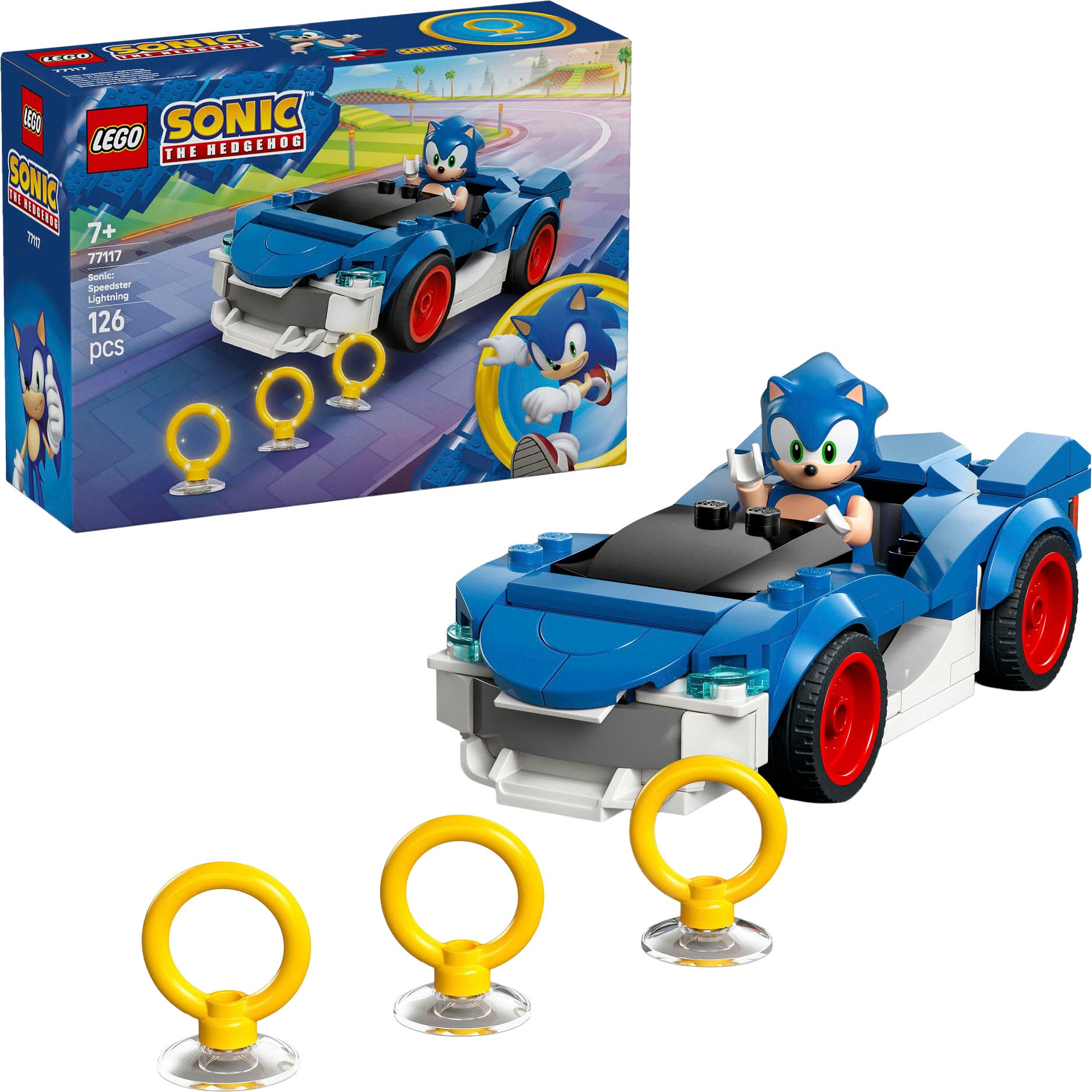 Image of LEGO Konstruktionsspielsteine "Sonic: Speedster Lightning (77117), LEGO Sonic"