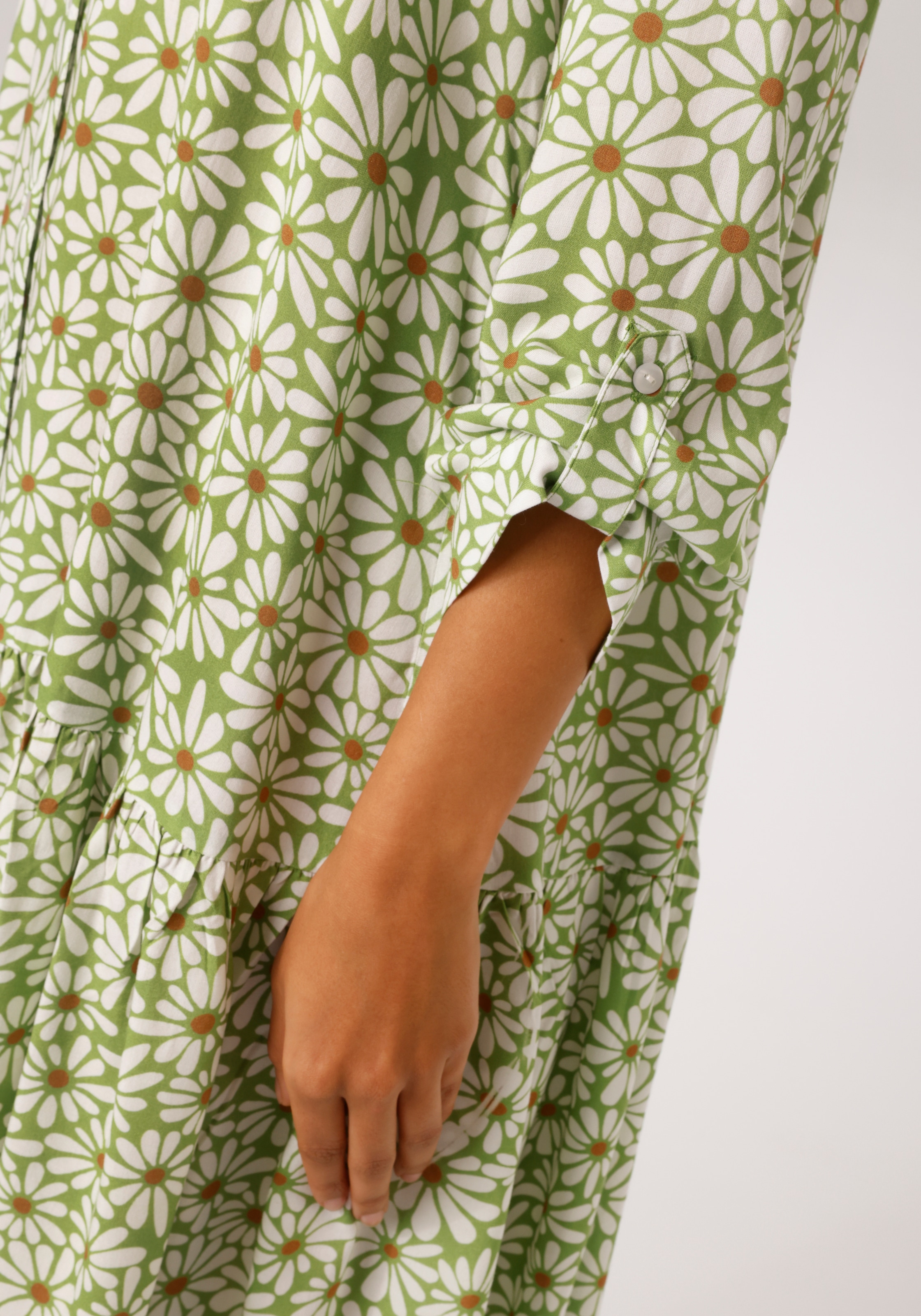 Aniston CASUAL Blusenkleid mit grafischen Blüten bedruckt - NEUE KOLLEKTION