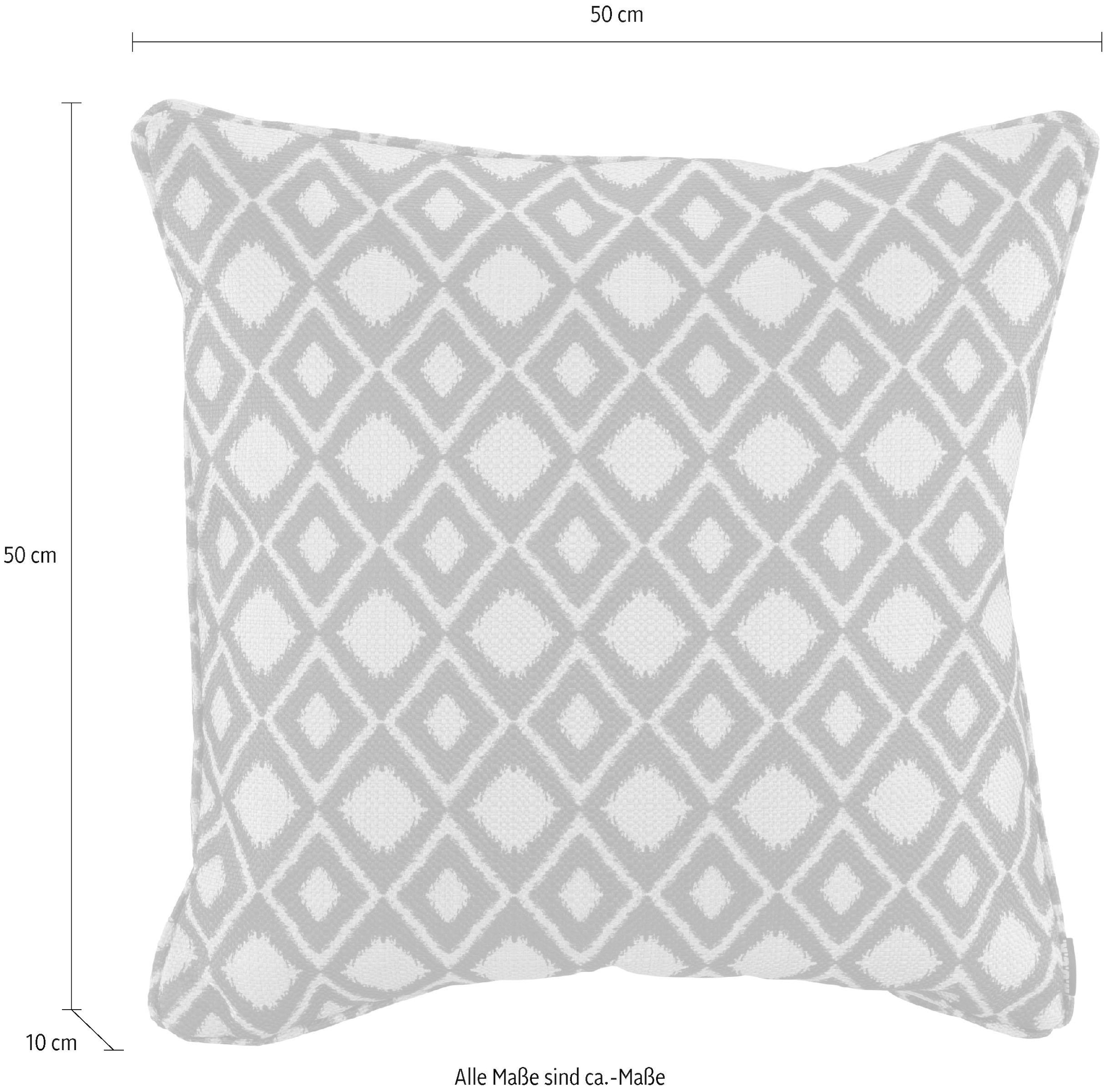 H.O.C.K. Dekokissen »Vigo« im Rautendesign, Kissenhülle mit Füllung, 1 Stück