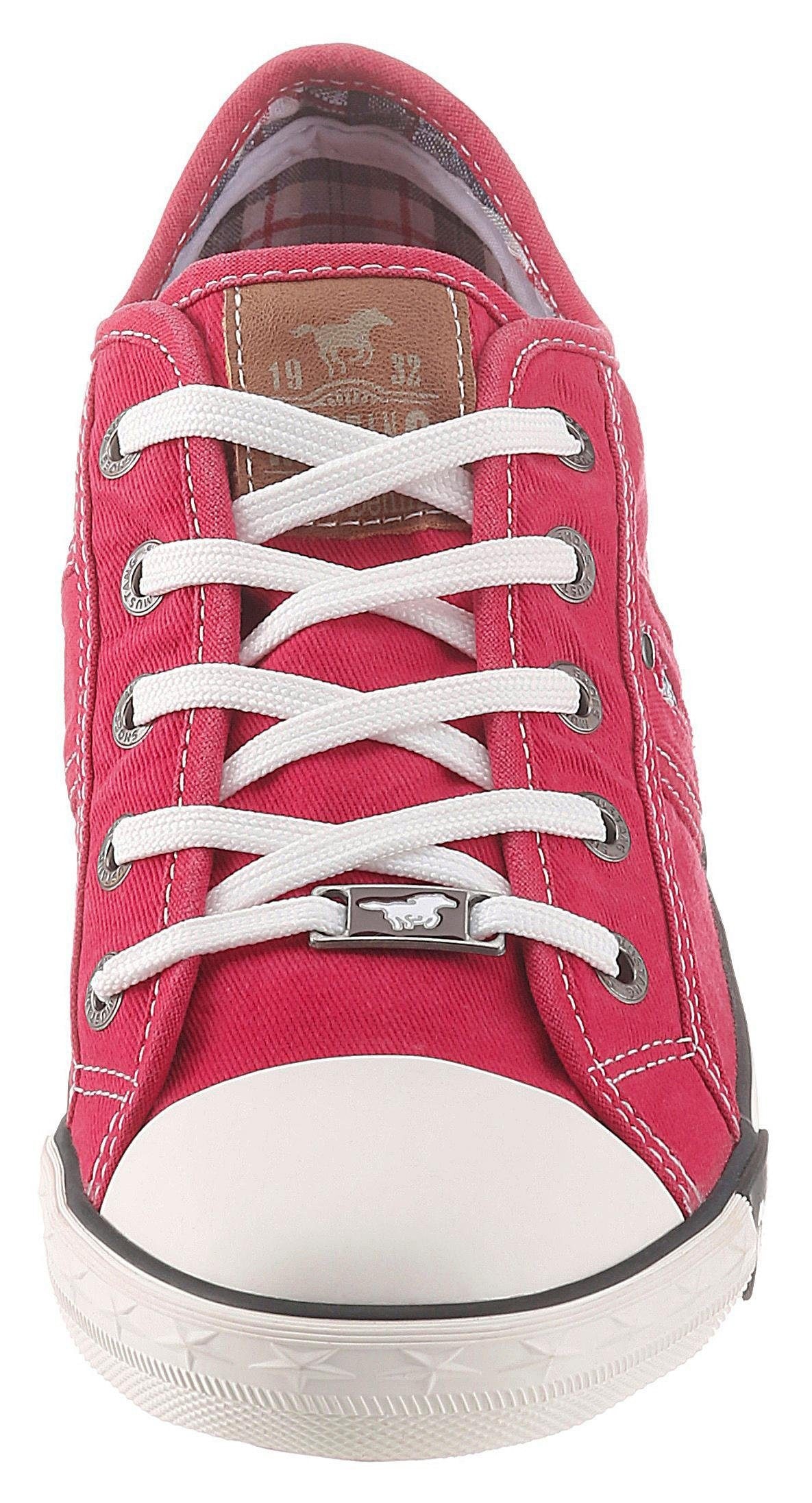 Mustang Shoes Sneaker, Freizeitschuh, Halbschuh, Schnürschuh mit Mustang Markenlabel