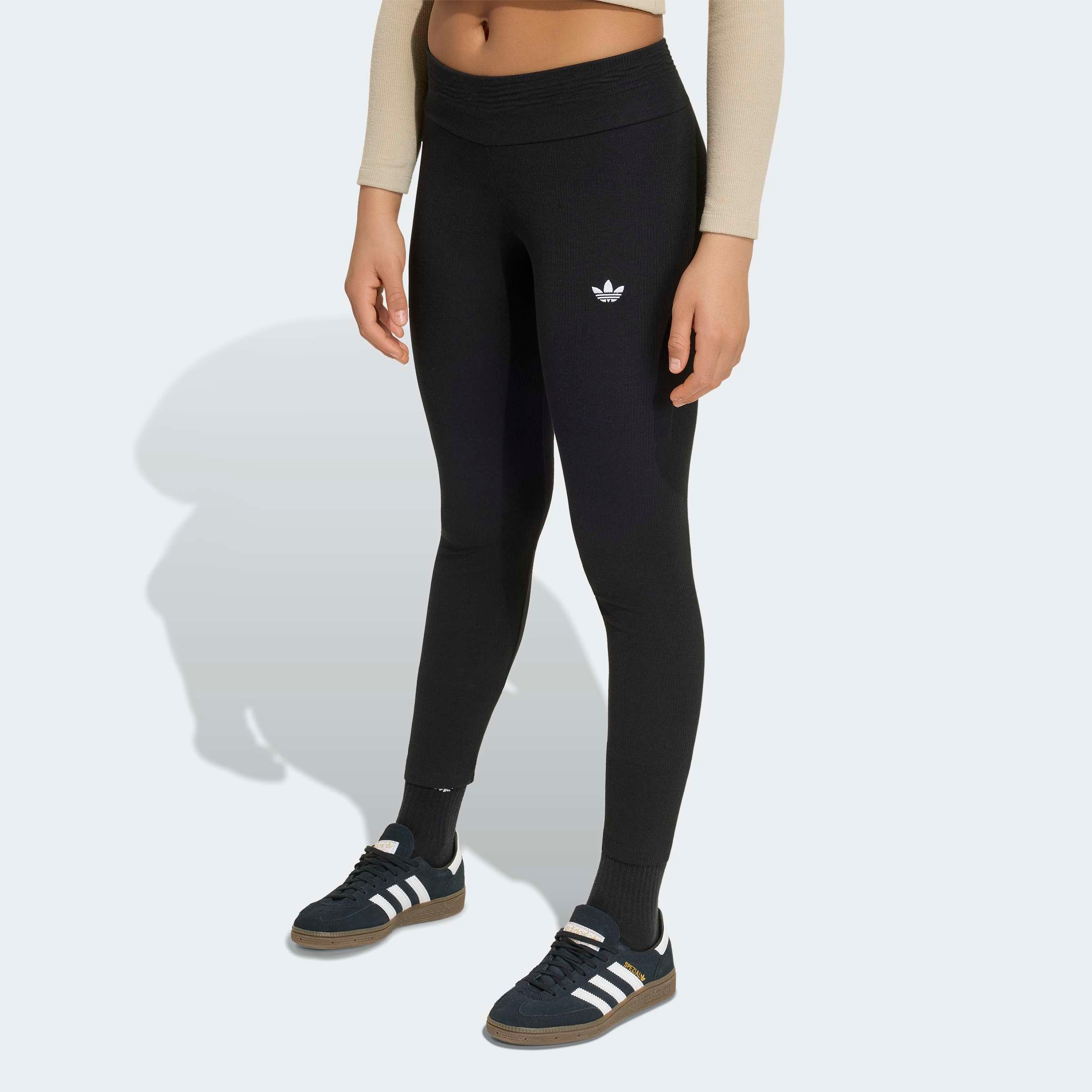 Image of adidas Originals Leggings "MINI RIB, MITTELHOHER BUND"