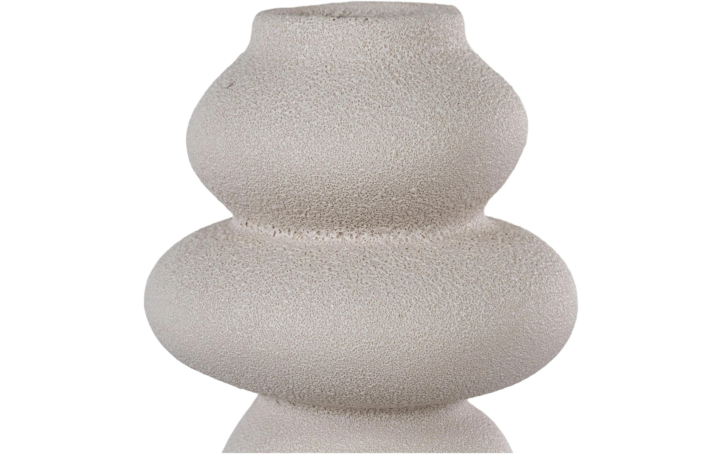 House Nordic Dekovase »rund 45438 cm, Beige«, (1 St.)